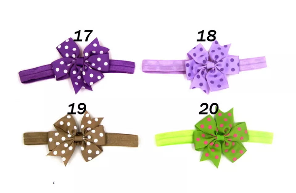 Kitcheniva Infant Girl Bow Headbands 20 Pcs