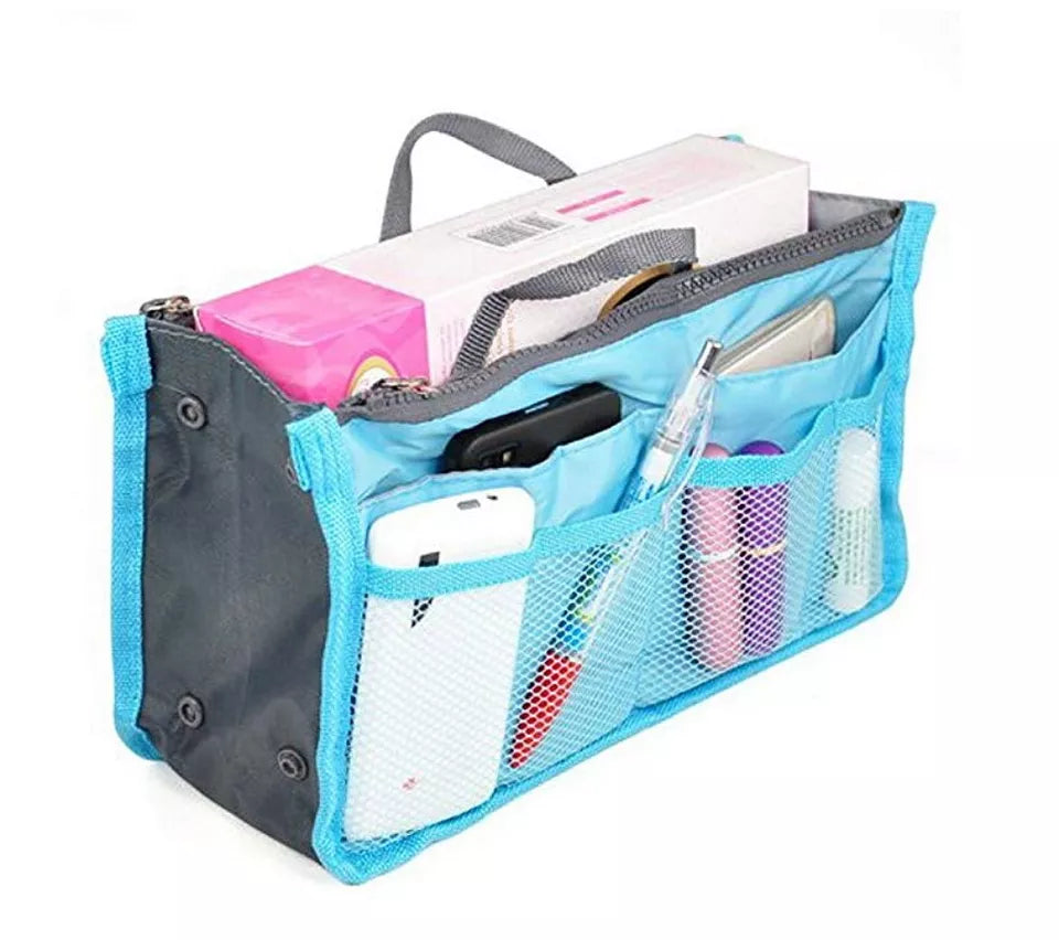 Kitcheniva Women's Travel Handbag Multi Pocket Organizer Pink