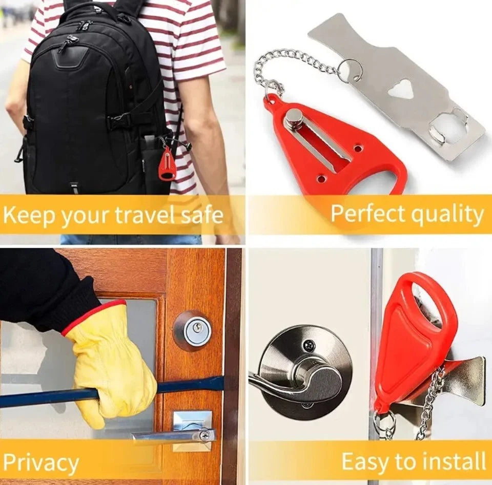 Kitcheniva Portable Door Lock Home Security Anti Theft 2 Pcs