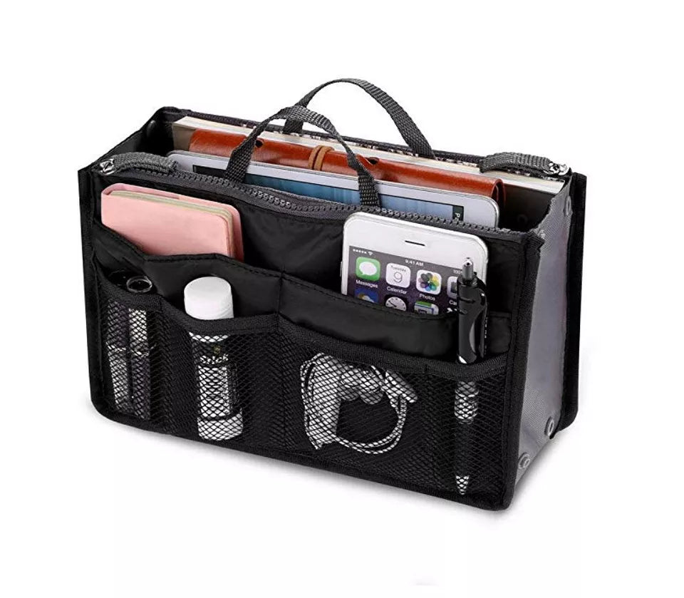 Kitcheniva Women's Travel Handbag Multi Pocket Organizer Pink
