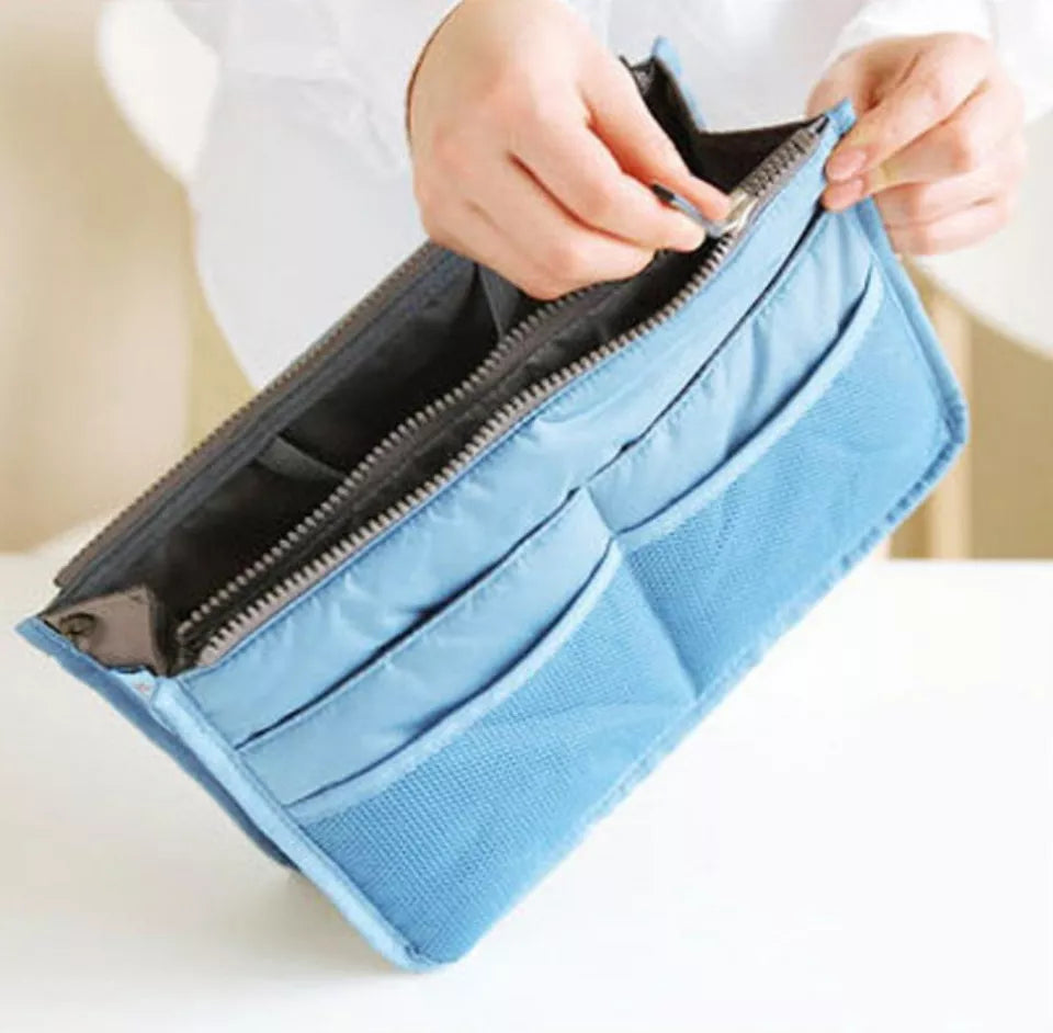 Kitcheniva Women's Travel Handbag Multi Pocket Organizer Pink