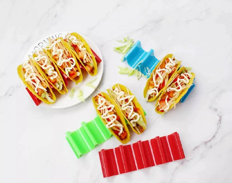 Kitcheniva Wave Shape Taco Holder Set 4 Pcs