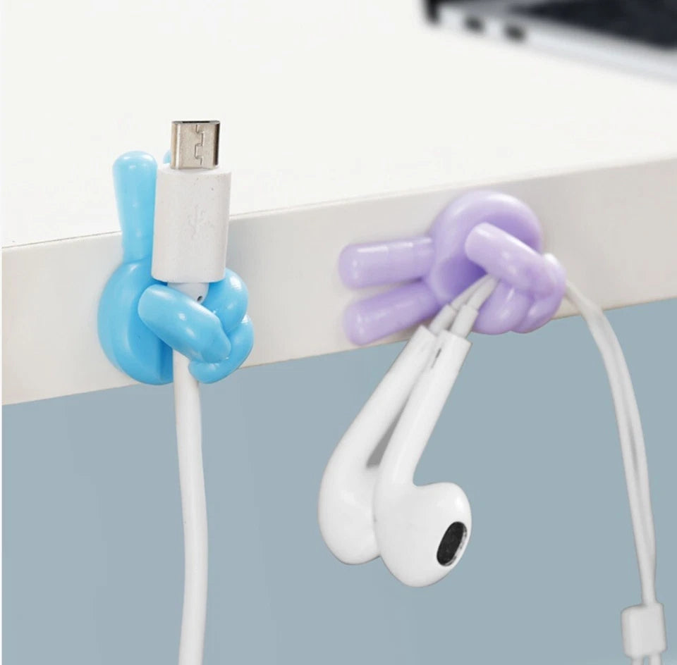 Kitcheniva Silicone Finger Wall Cord Holder Hooks 20 Pcs