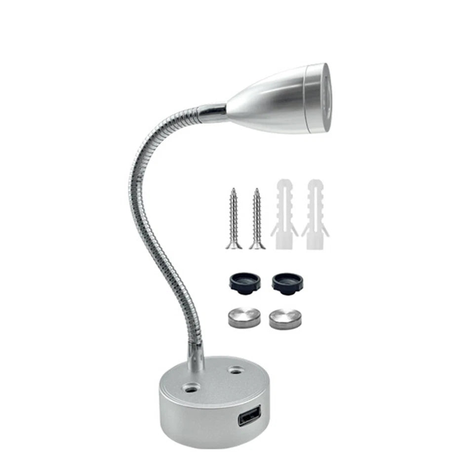 Kitcheniva 12V LED Reading Light Wall Mount 2 Pcs