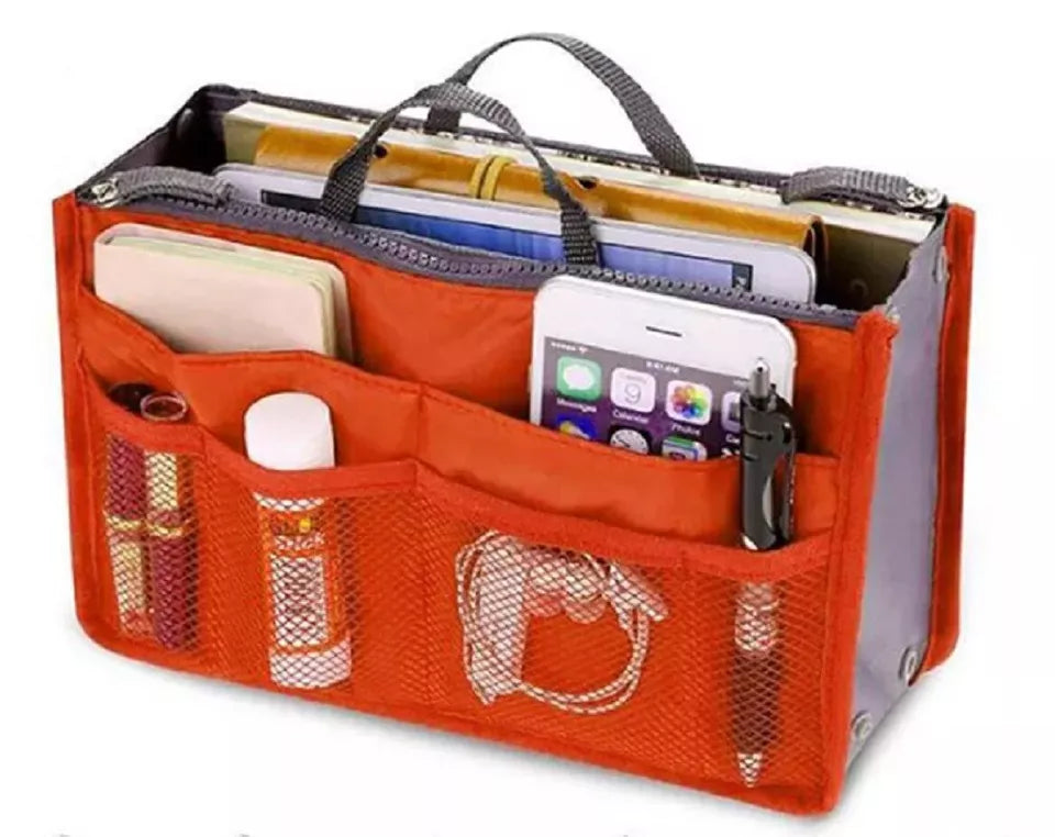 Kitcheniva Women's Travel Handbag Multi Pocket Organizer Pink