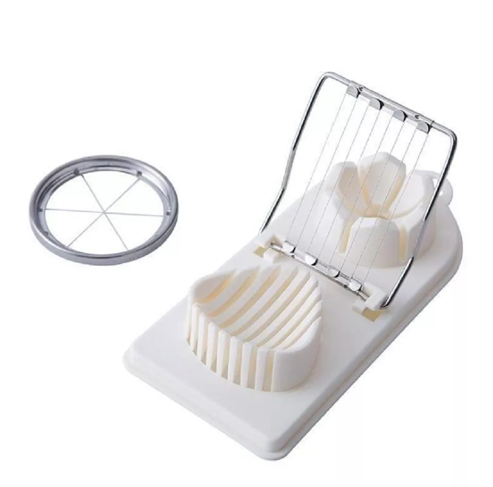 Kitcheniva 2-in-1 Stainless Steel Egg Slicer & Mushroom Tomato Chopper