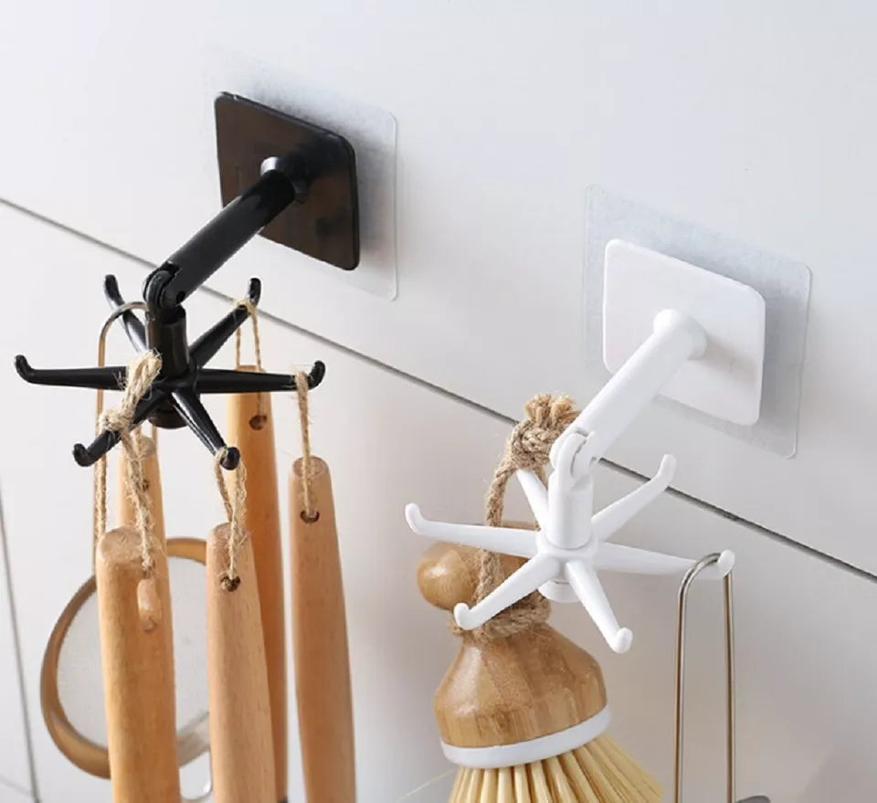 Kitcheniva 360 Rotating 6-Claw Utility Hooks