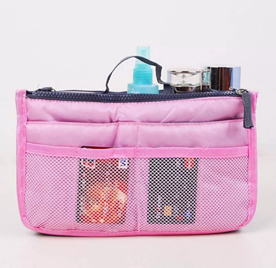 Kitcheniva Women's Travel Handbag Multi Pocket Organizer Pink