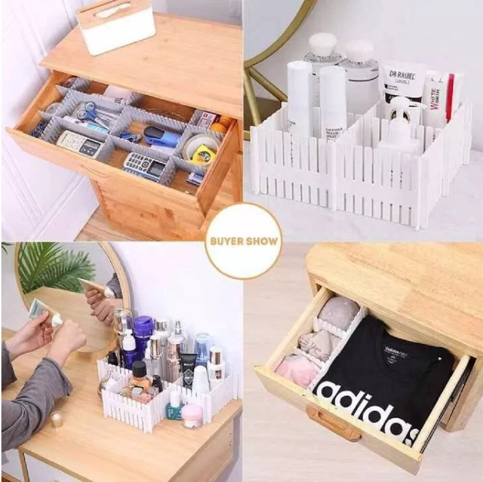Kitcheniva Adjustable DIY Drawer Dividers 8 Pcs