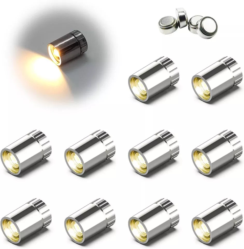 Kitcheniva Mini LED Lights Silver Plastic With Battery 10 Pcs