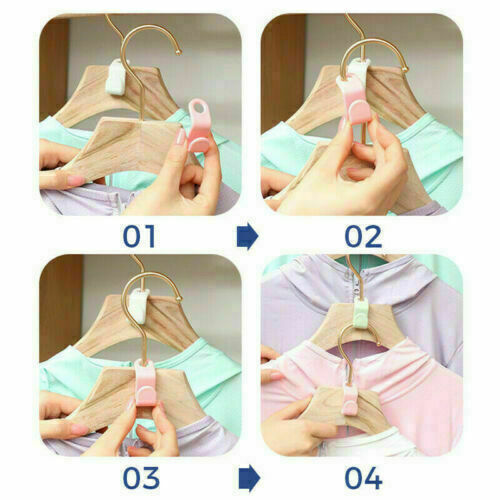40-Pcs Clothes Hanger Connector Hooks