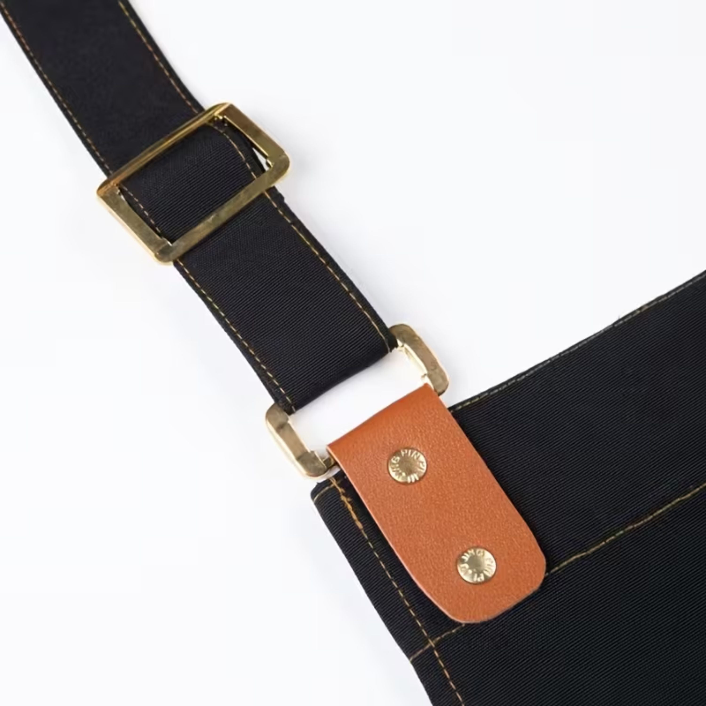 Kitcheniva Premium Canvas Apron, Black - For Cooking, Working, Arts & Crafts