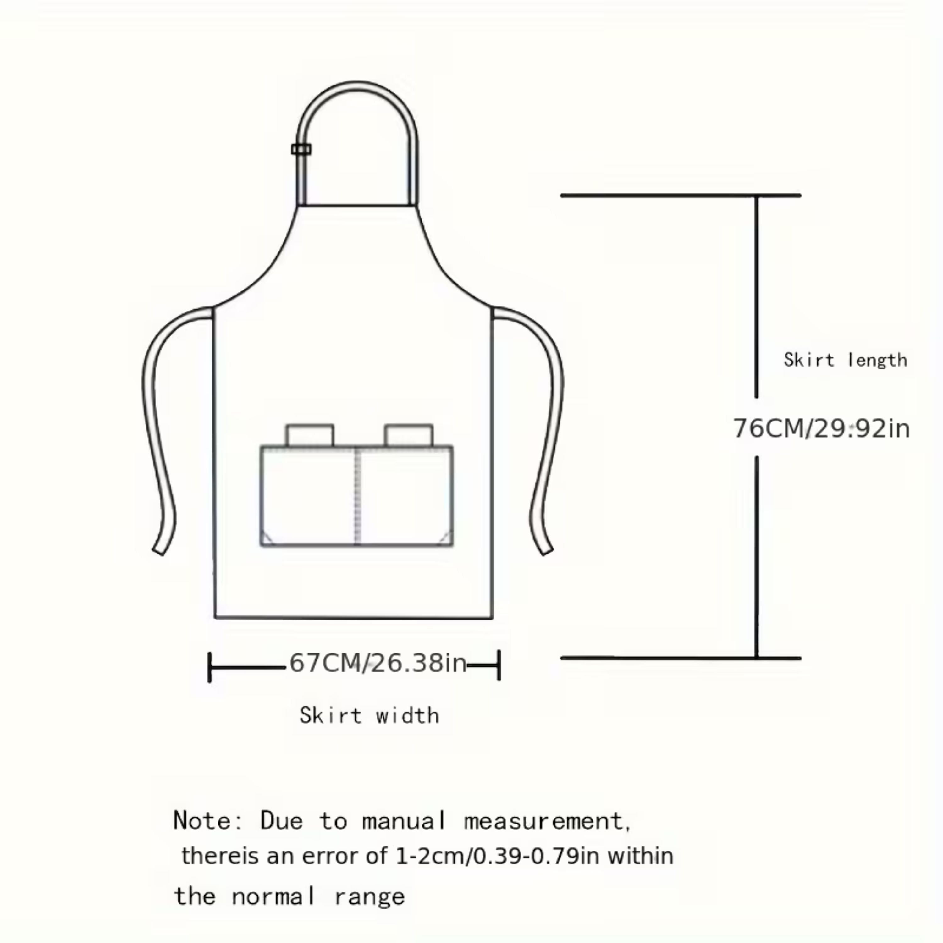 Kitcheniva Premium Canvas Apron, Black - For Cooking, Working, Arts & Crafts