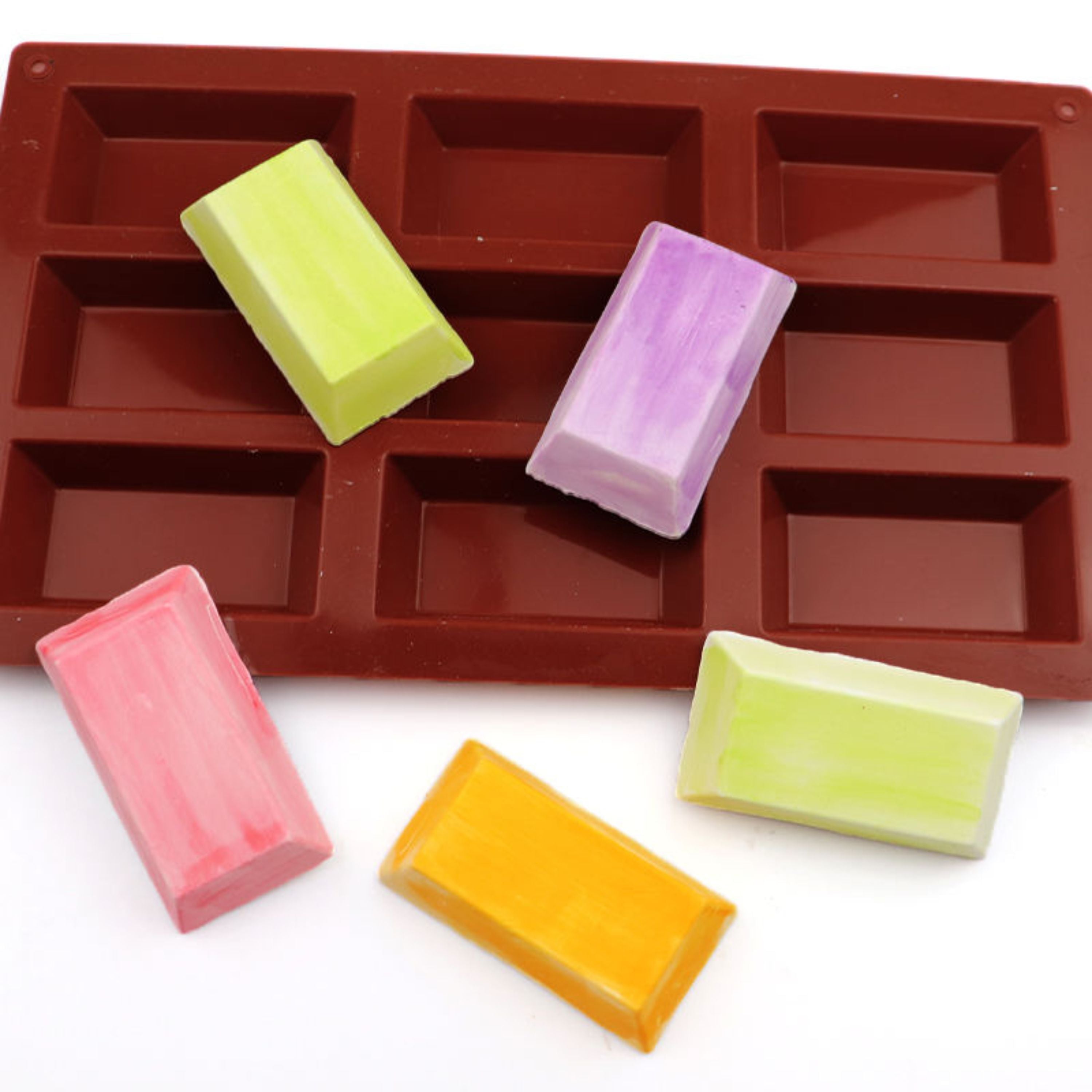 Kitcheniva Silicone Chocolate Bar Mold (6.7 x 10.6 Inch) - Makes 9 Small Chocolate Bars