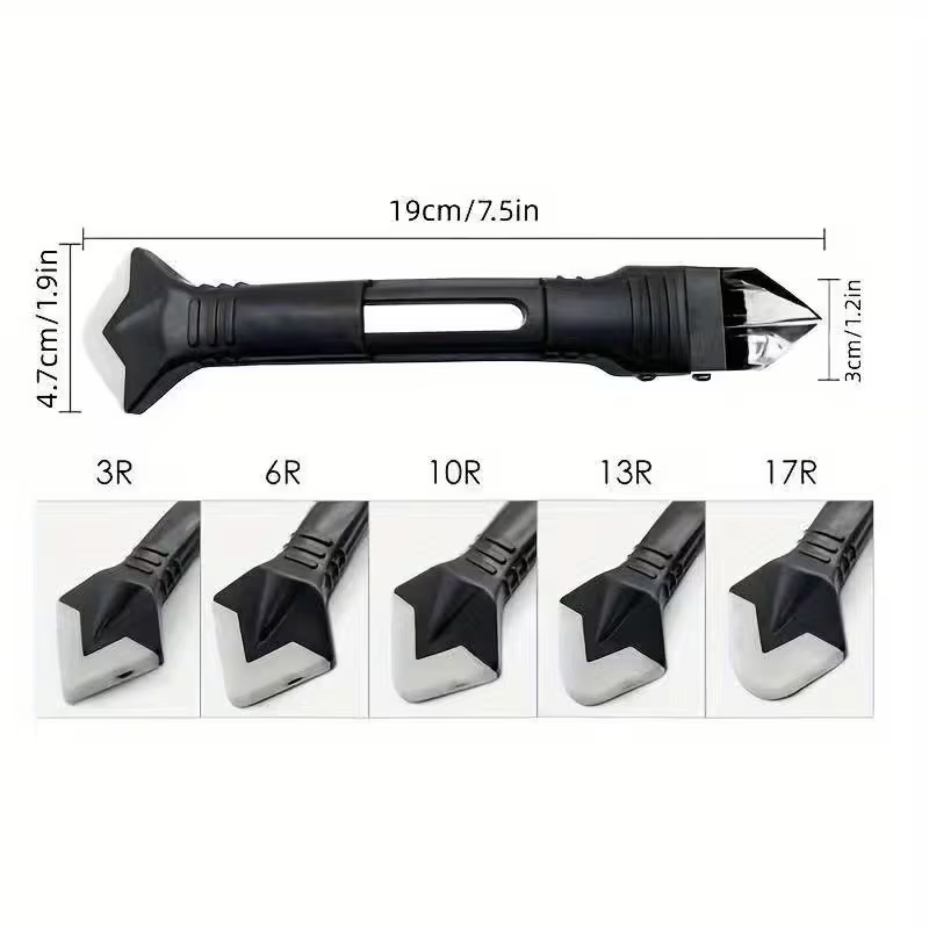 Kitcheniva 2-in-1 Caulk Sealant Tool - Perfect for Removing and Smoothing Caulk