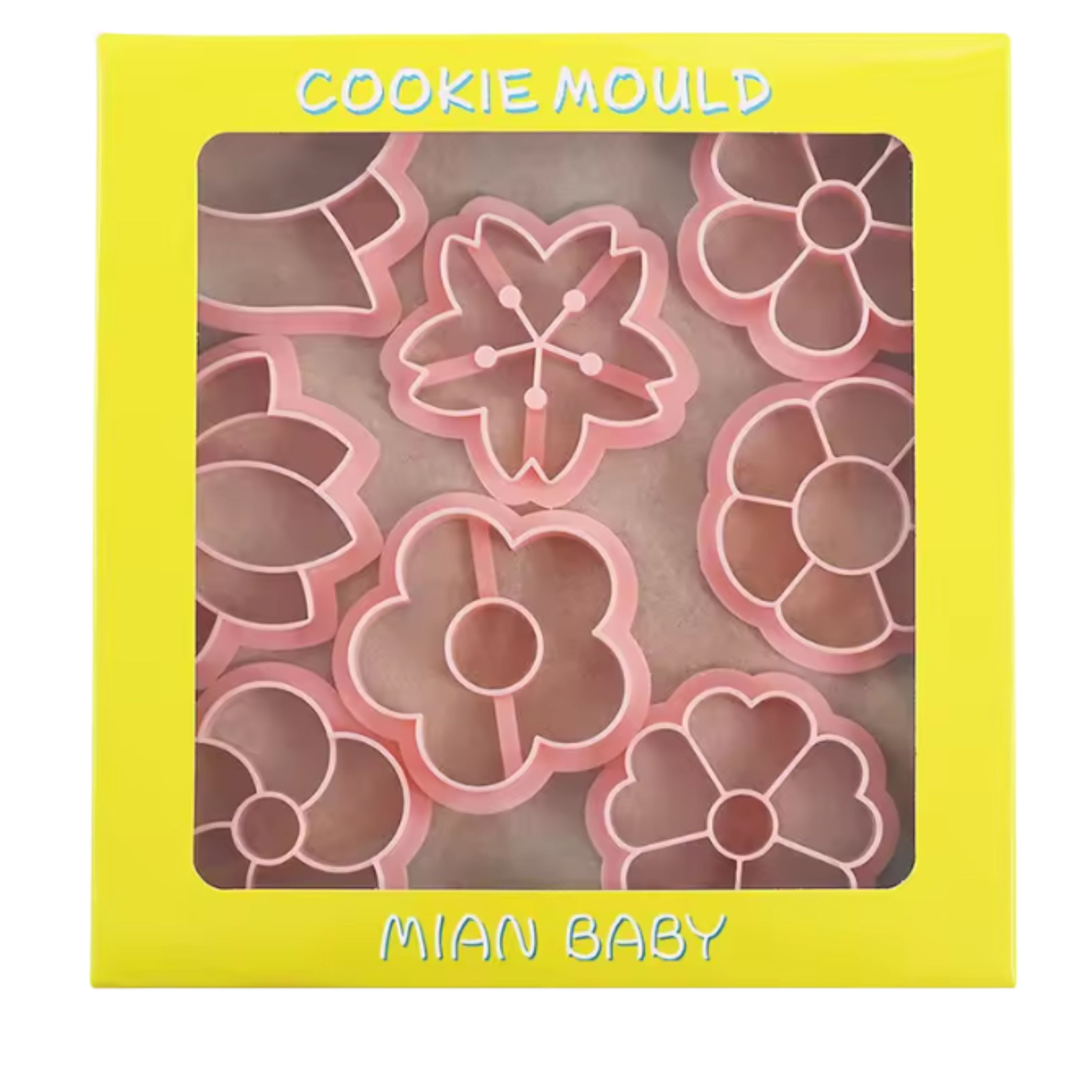 Kitcheniva Plastic Flower Cookie Cutter Set 8 Pcs