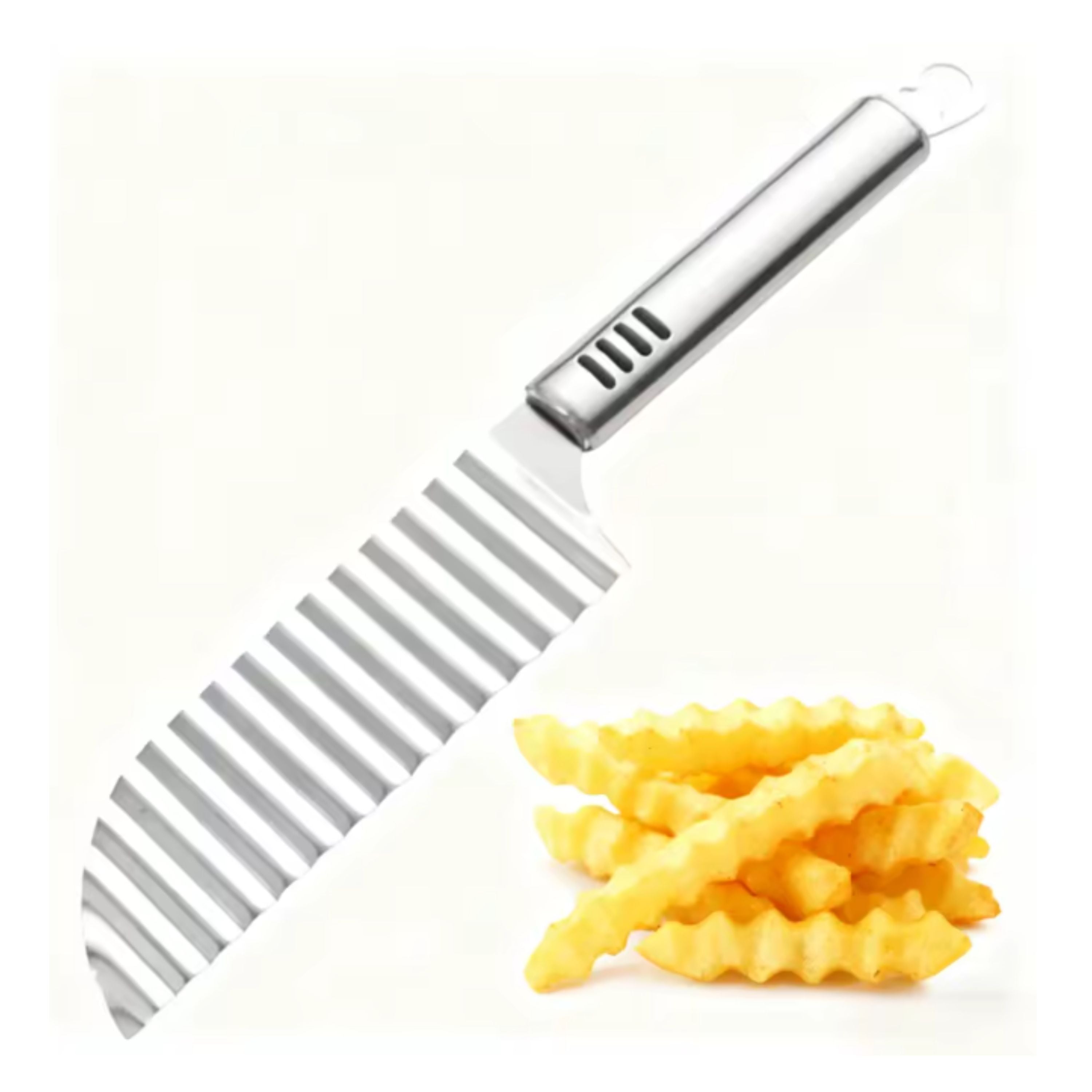 Kitcheniva Stainless Steel Wavy Crinkle Cutter Knife