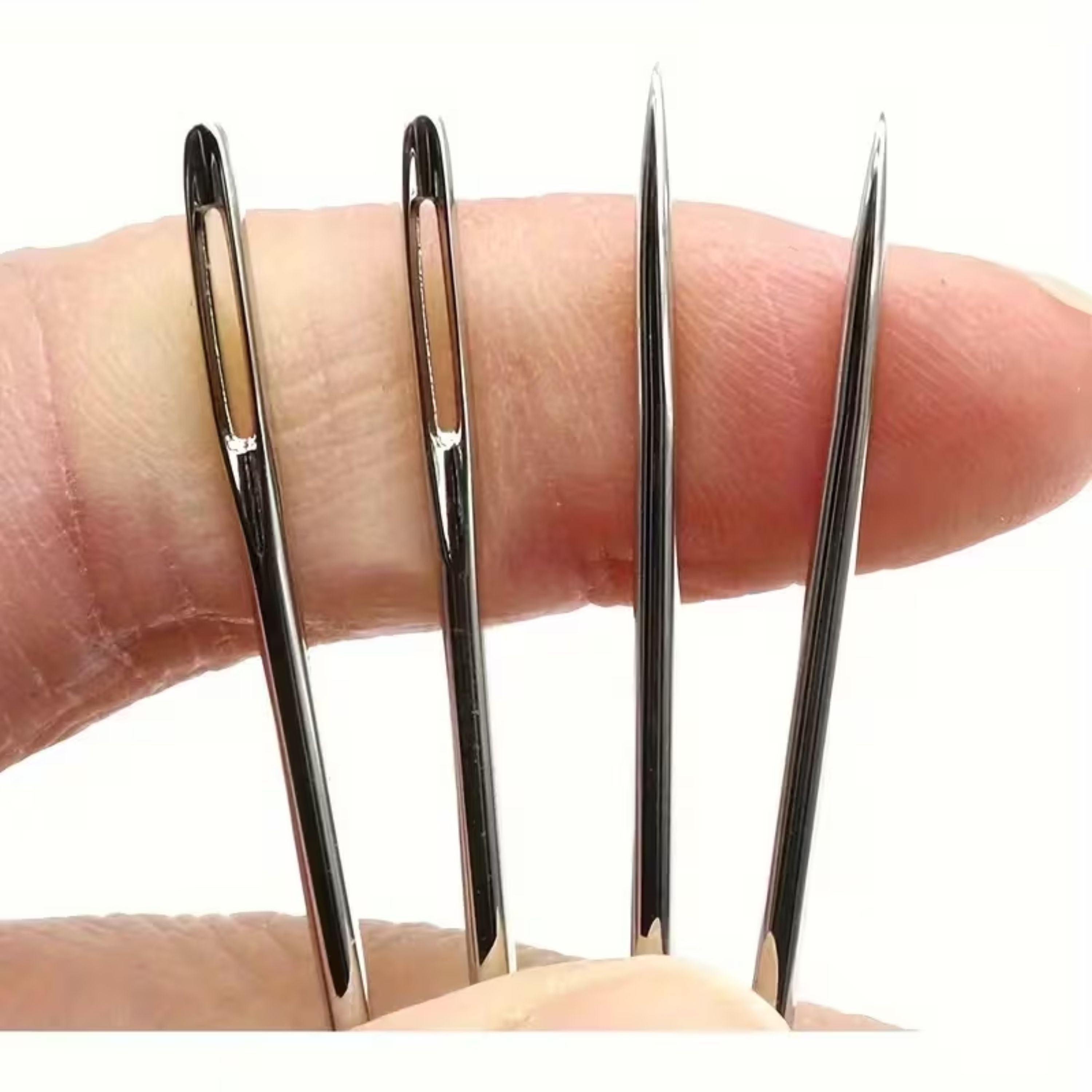 Kitcheniva Large Eye Sewing Needles with Wooden Case 25 Pcs