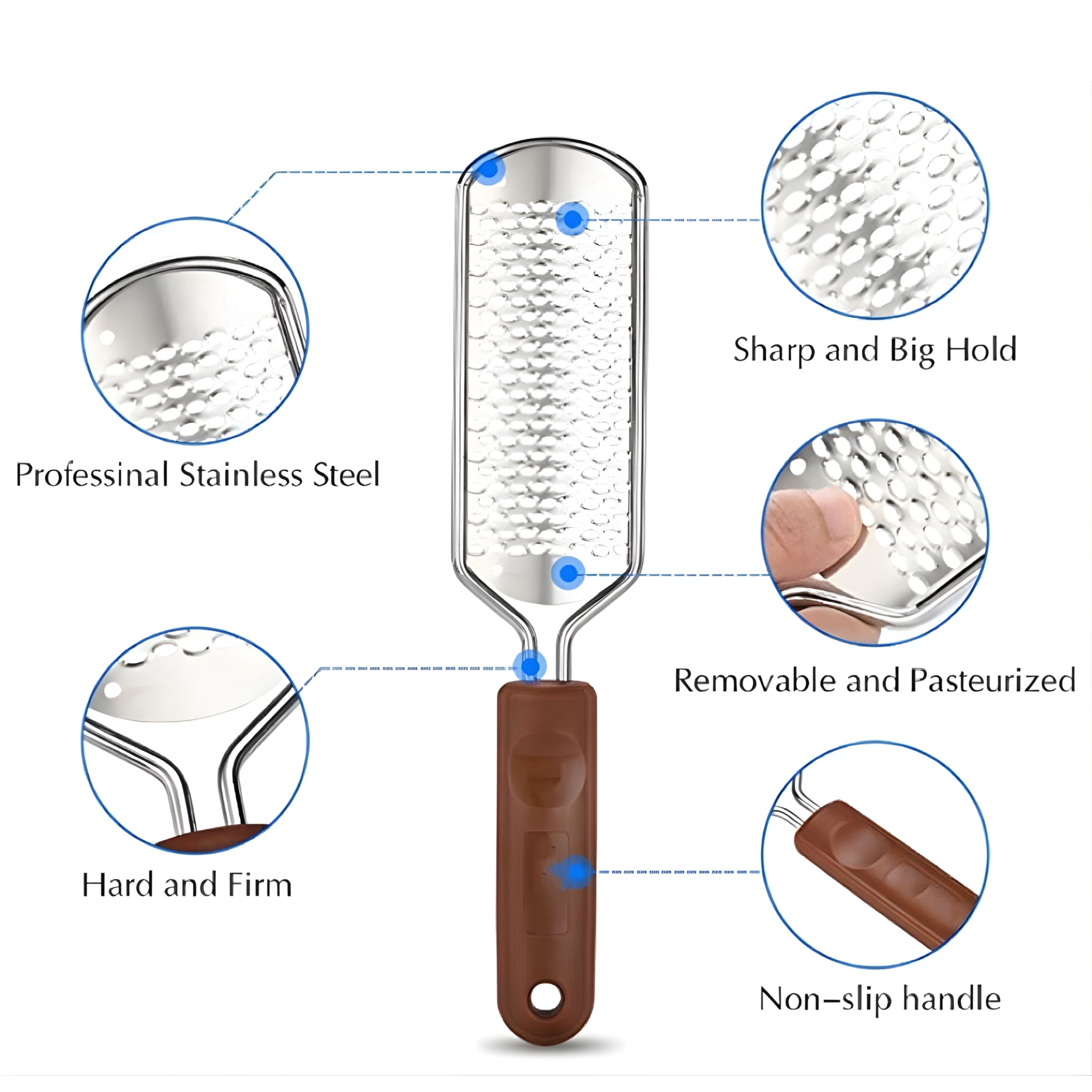 Kitcheniva Stainless Steel Pedicure Foot File