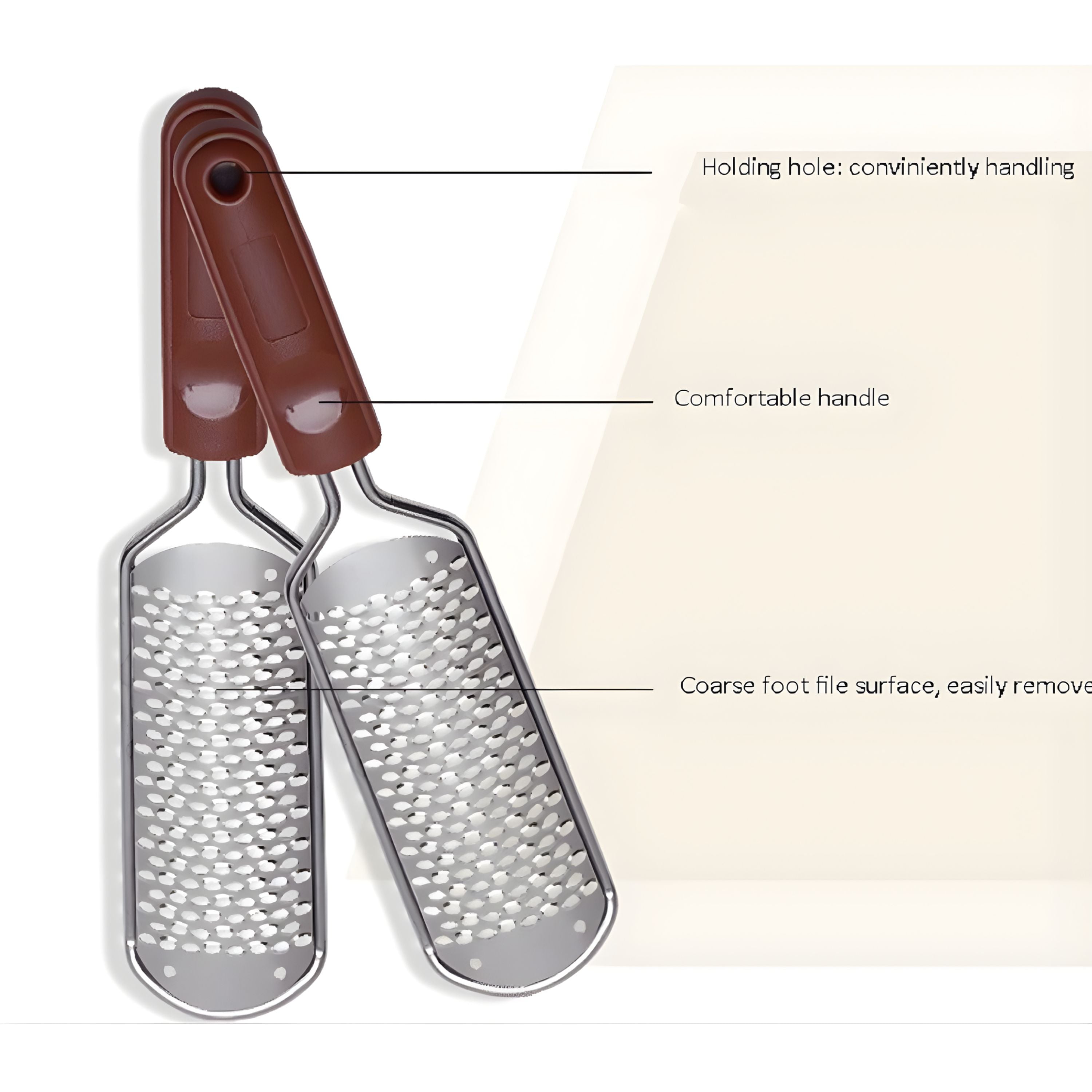 Kitcheniva Stainless Steel Pedicure Foot File