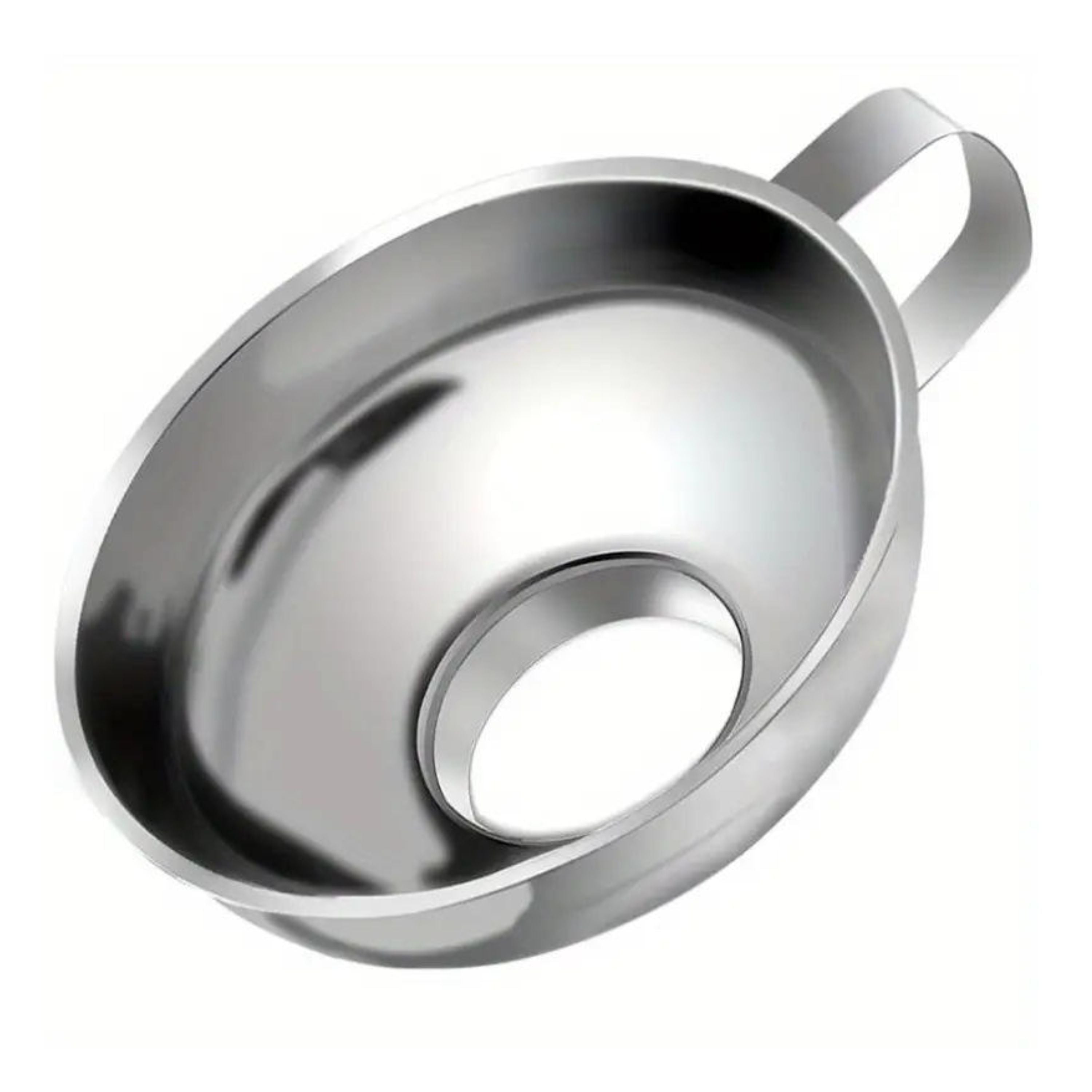 Kitcheniva Stainless Wide Mouth Canning Funnel Set with Handle 2 Pcs - Large Size (5.8