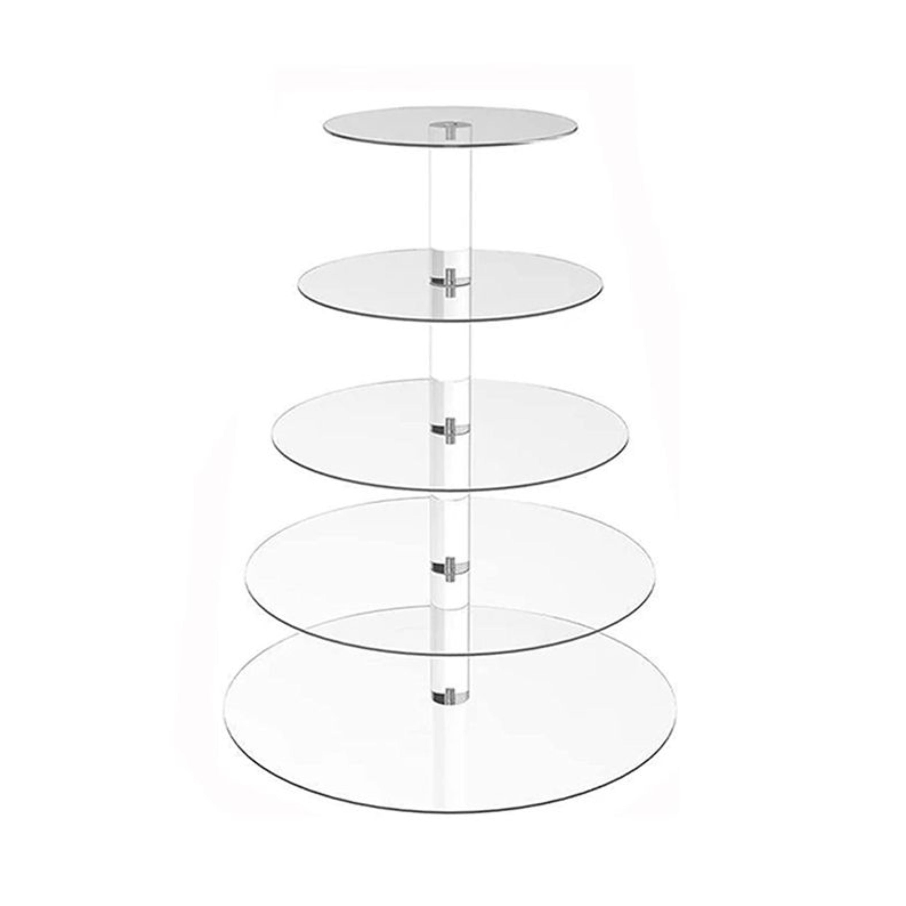 Kitcheniva Acrylic 5 Tier Dessert Cupcake Stand