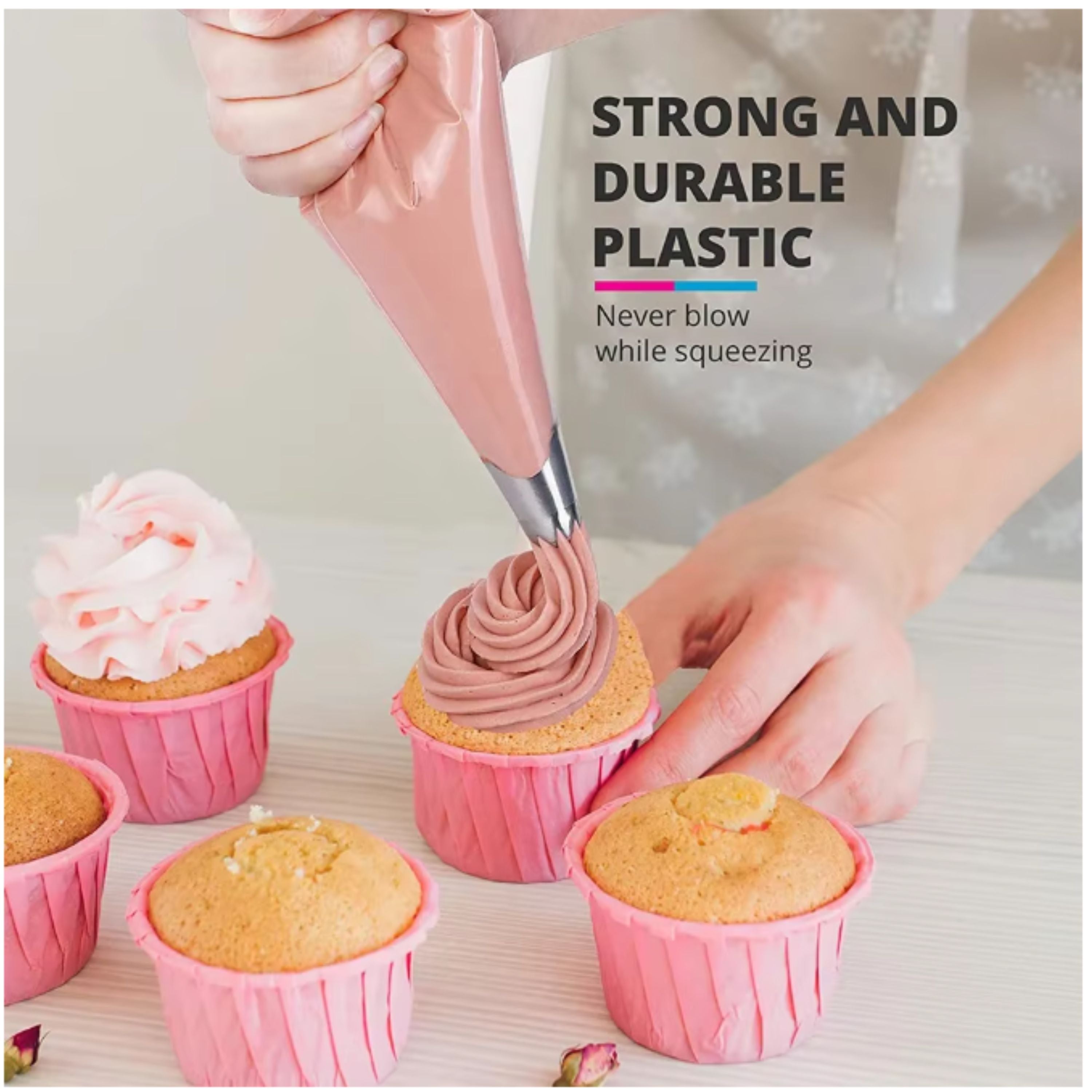 Kitcheniva Large Disposable Piping Bags 50 Pcs