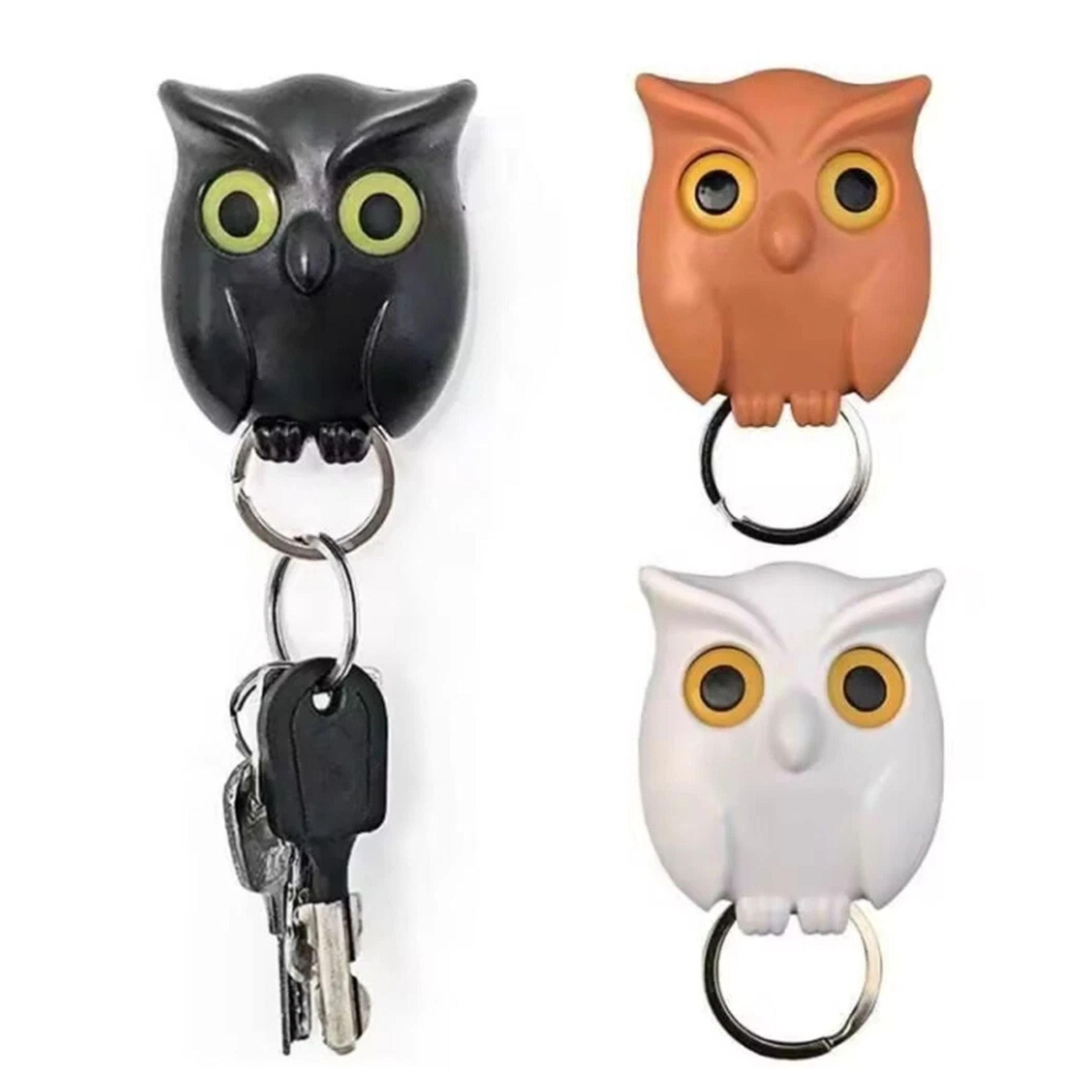 Kitcheniva Creative Owl Key Hanger Hook Set 3 Pcs
