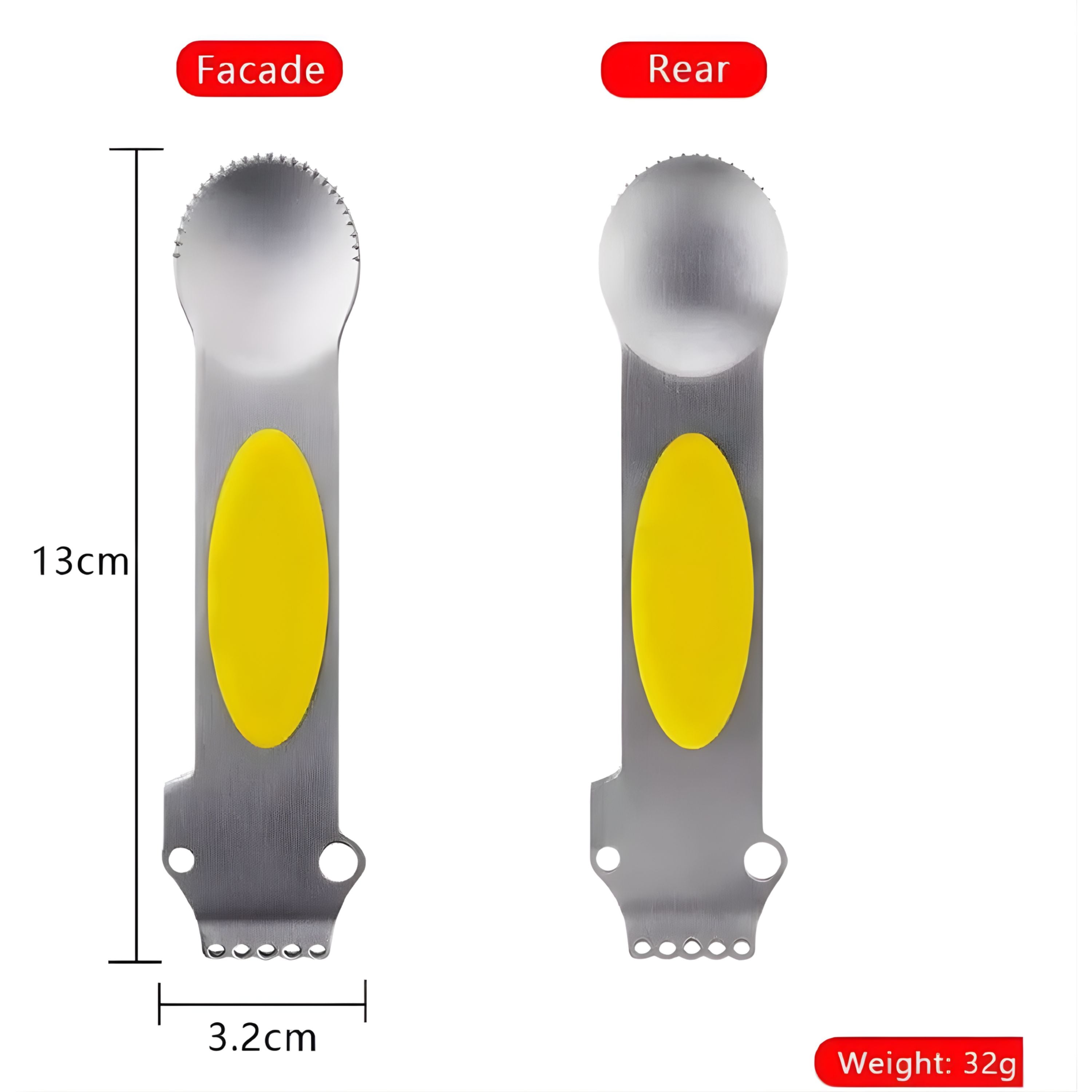 Kitcheniva 3-in-1 Lemon Zester Grater