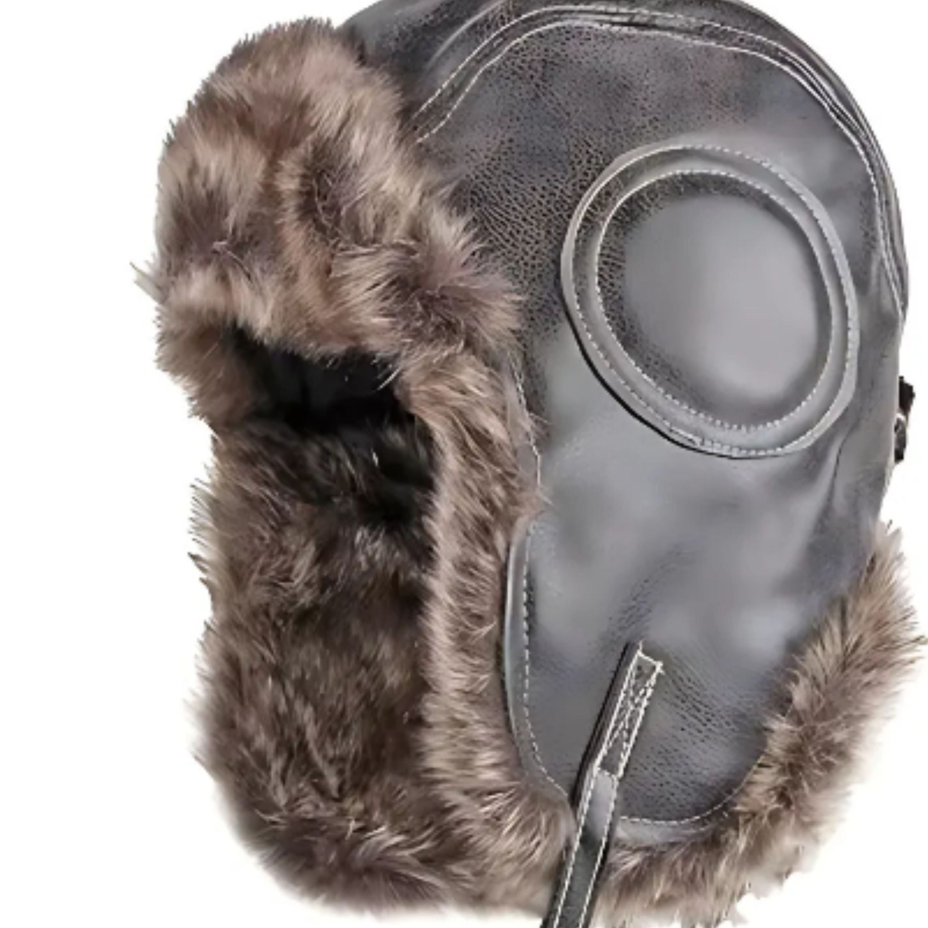 Kitcheniva Faux Fur Winter Trapper Hat with Ear Protection Brown