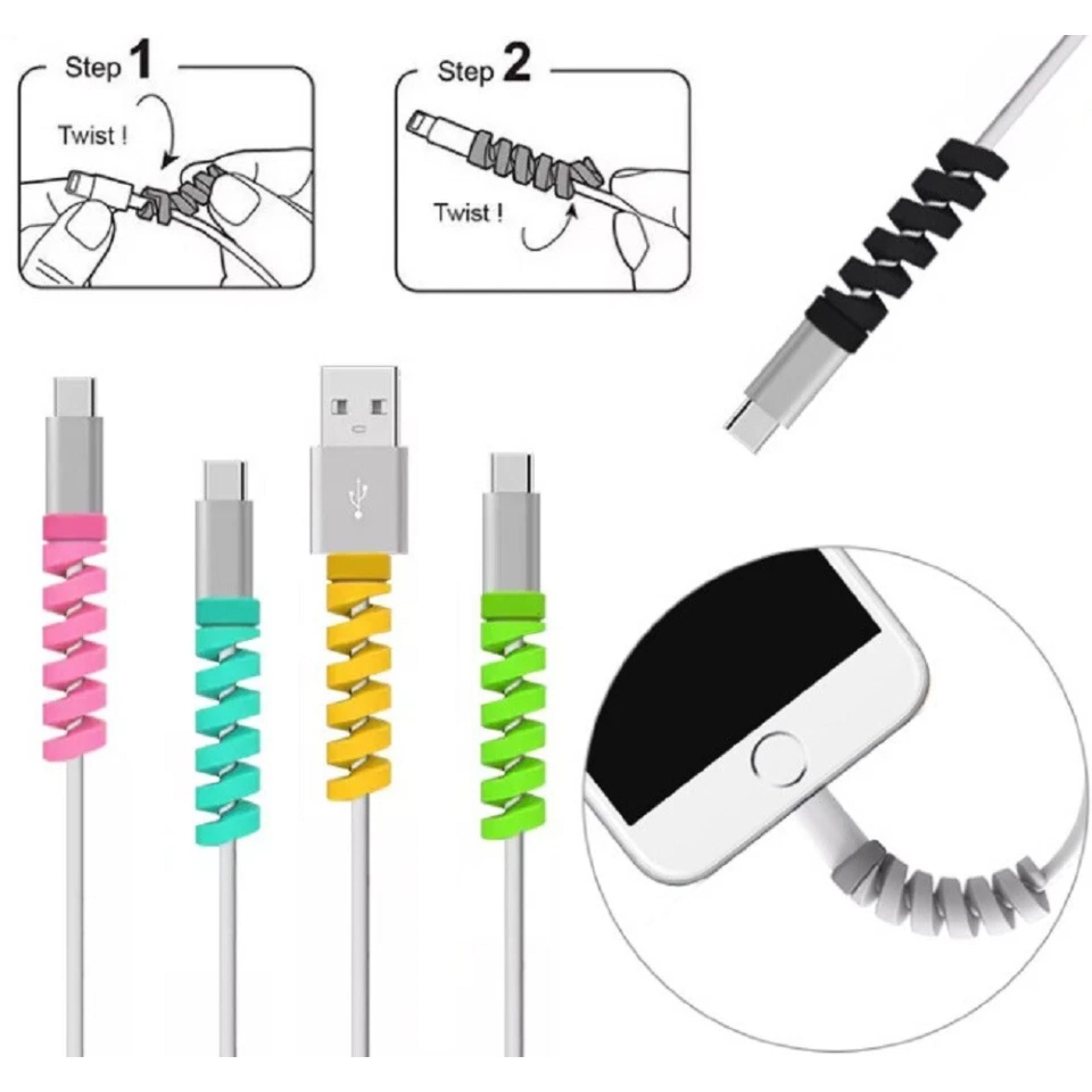 Kitcheniva Silicone Charging Cable Protector Set 24 Pcs