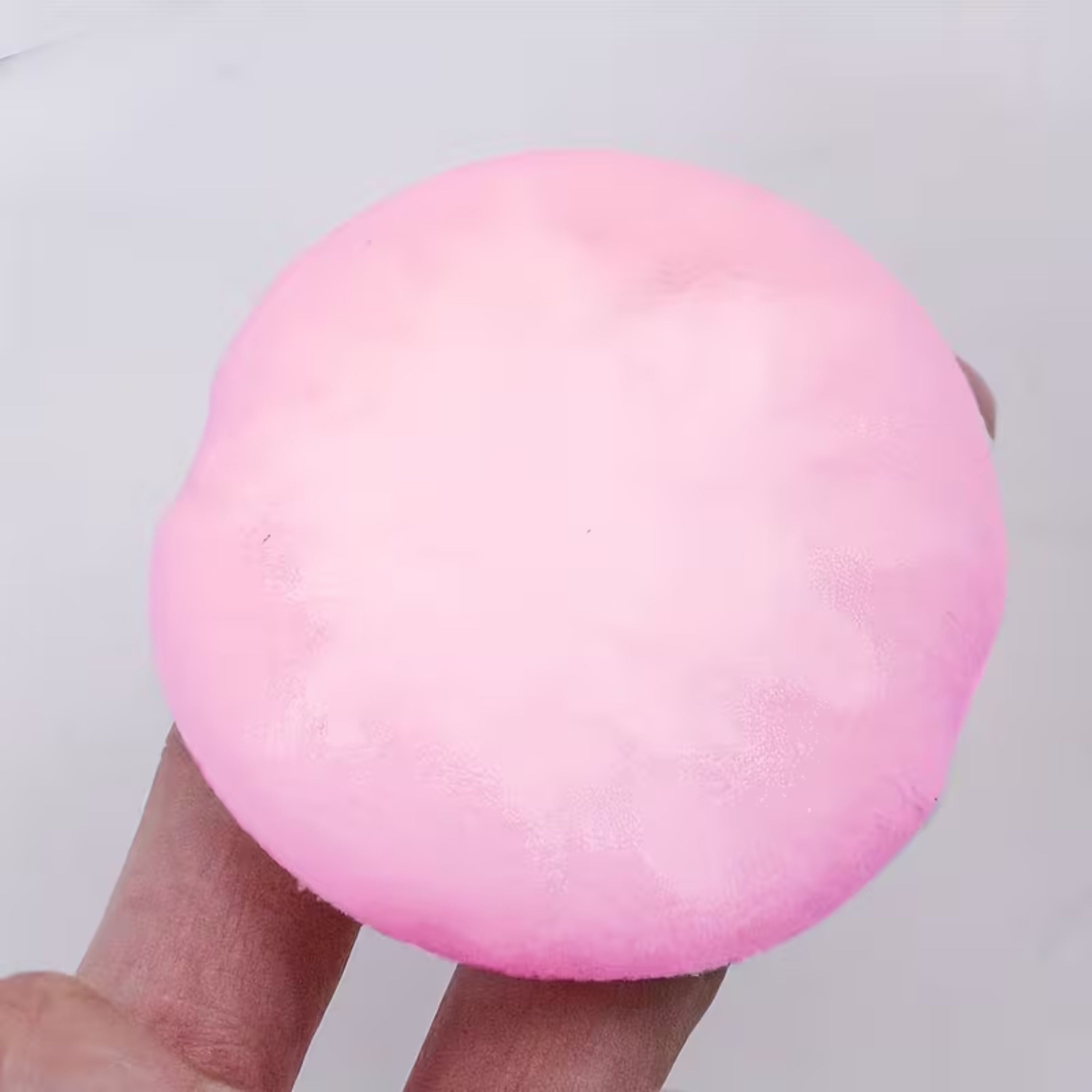 Kitcheniva 10 Pack Soft Velvet Makeup Powder Puffs with Finger Strap, Pink