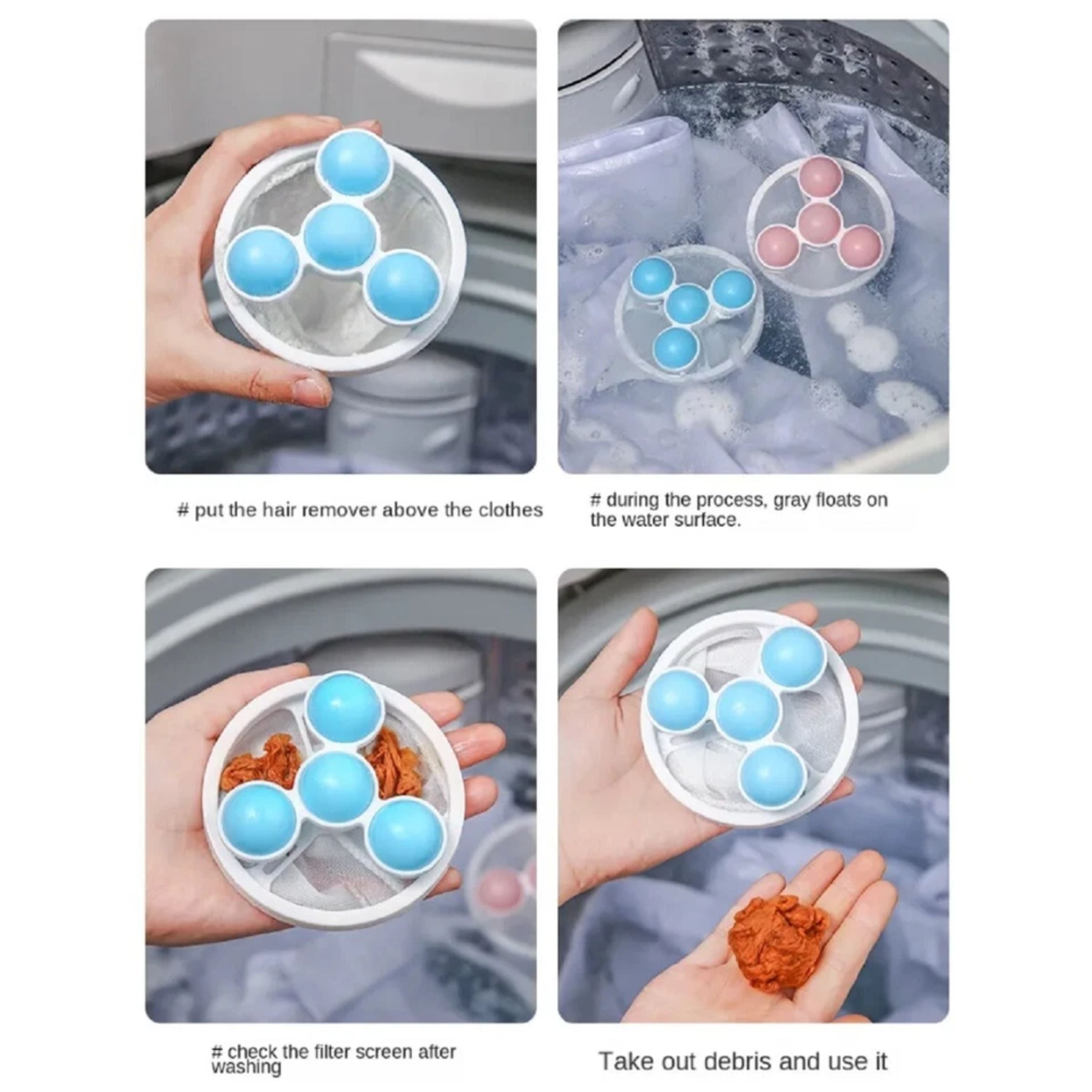 Kitcheniva Reusable Laundry Lint Catcher Mesh Bags