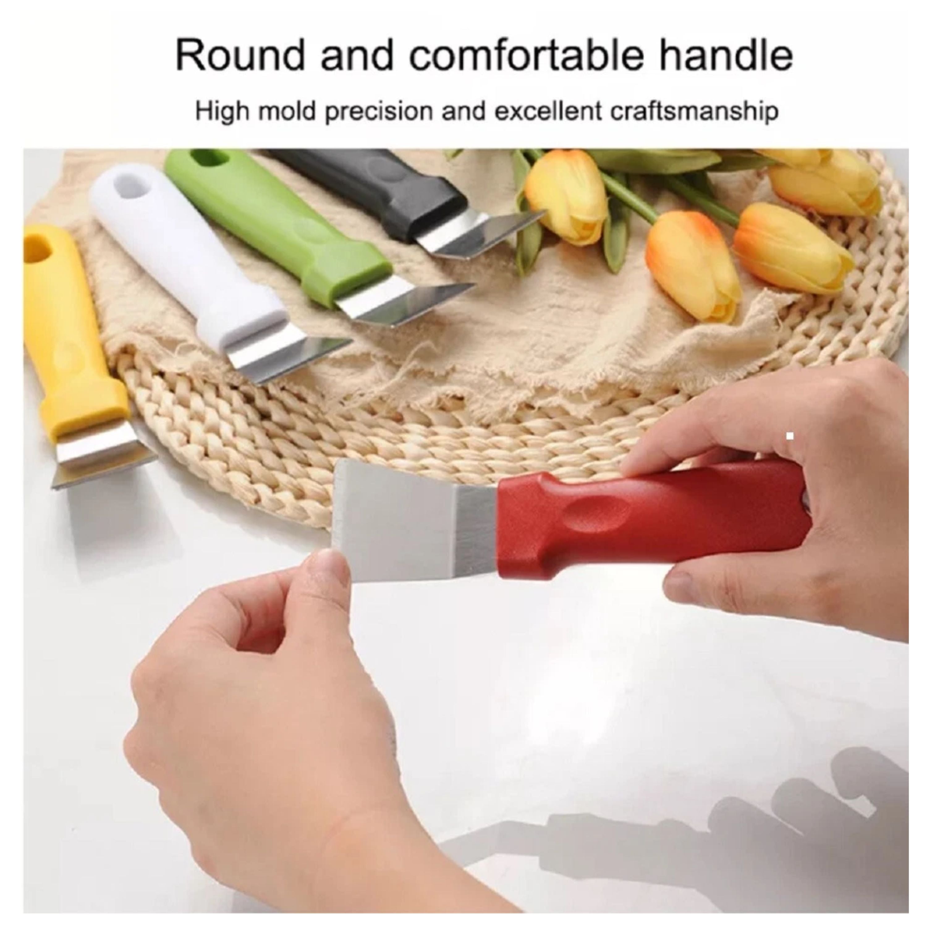 Kitcheniva Multipurpose Stainless Steel Kitchen Spatula Set