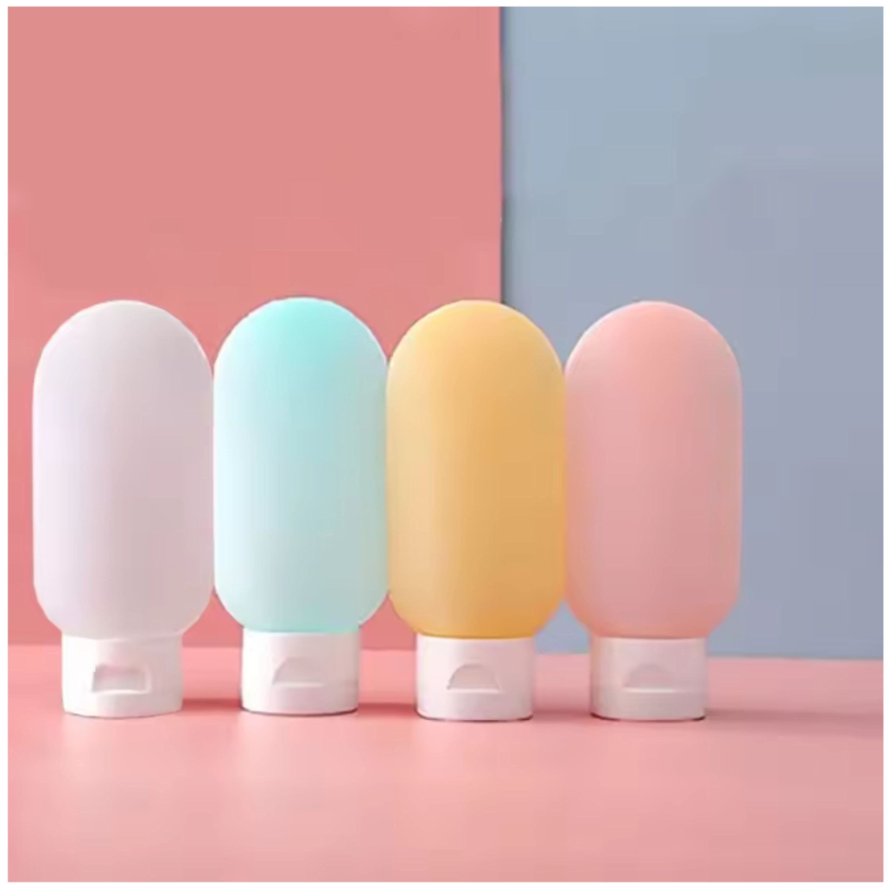 Soft Squeeze Reusable Travel Bottle 4 Pcs Set