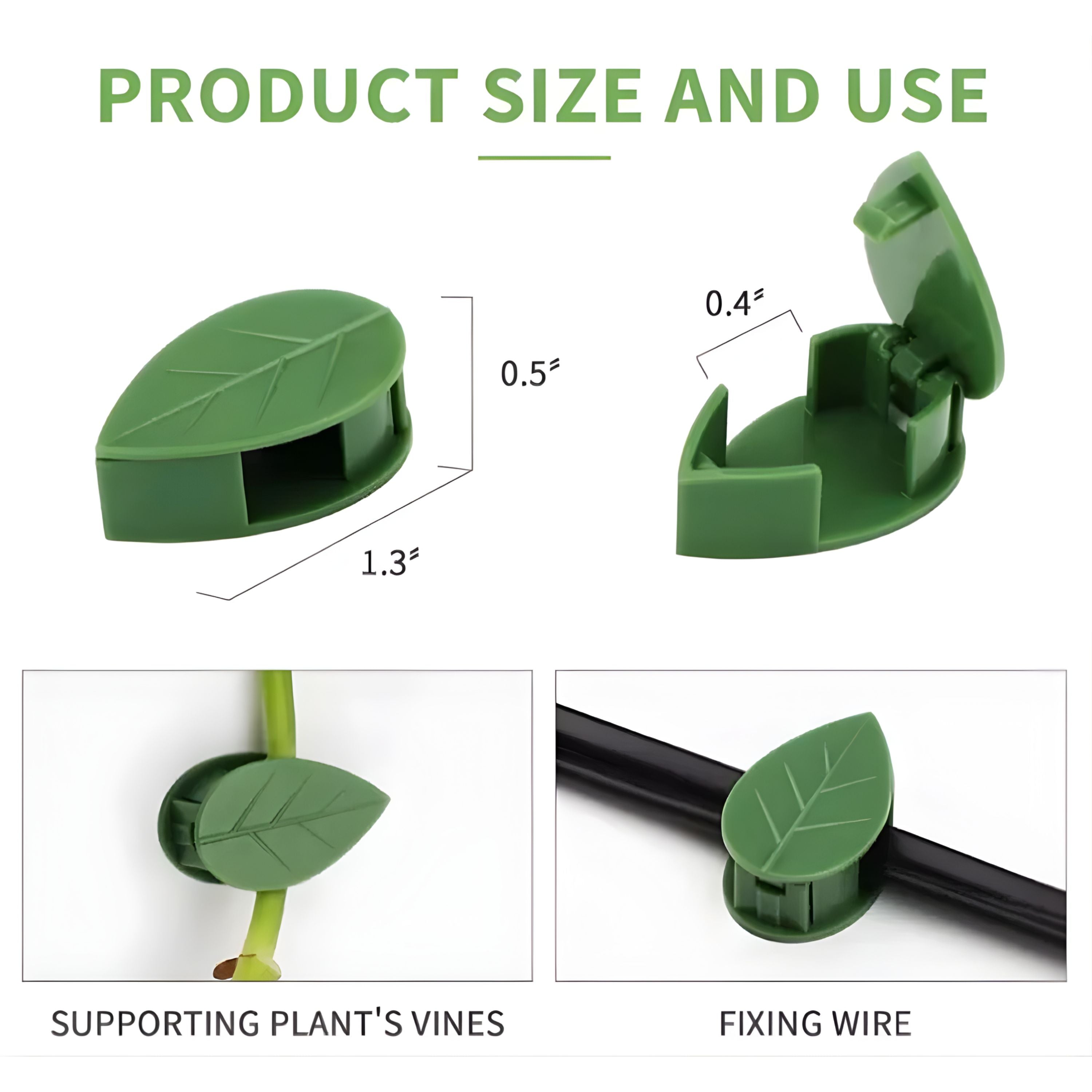 Kitcheniva Plant Clips With Self-Adhesive Hooks 30 Pcs