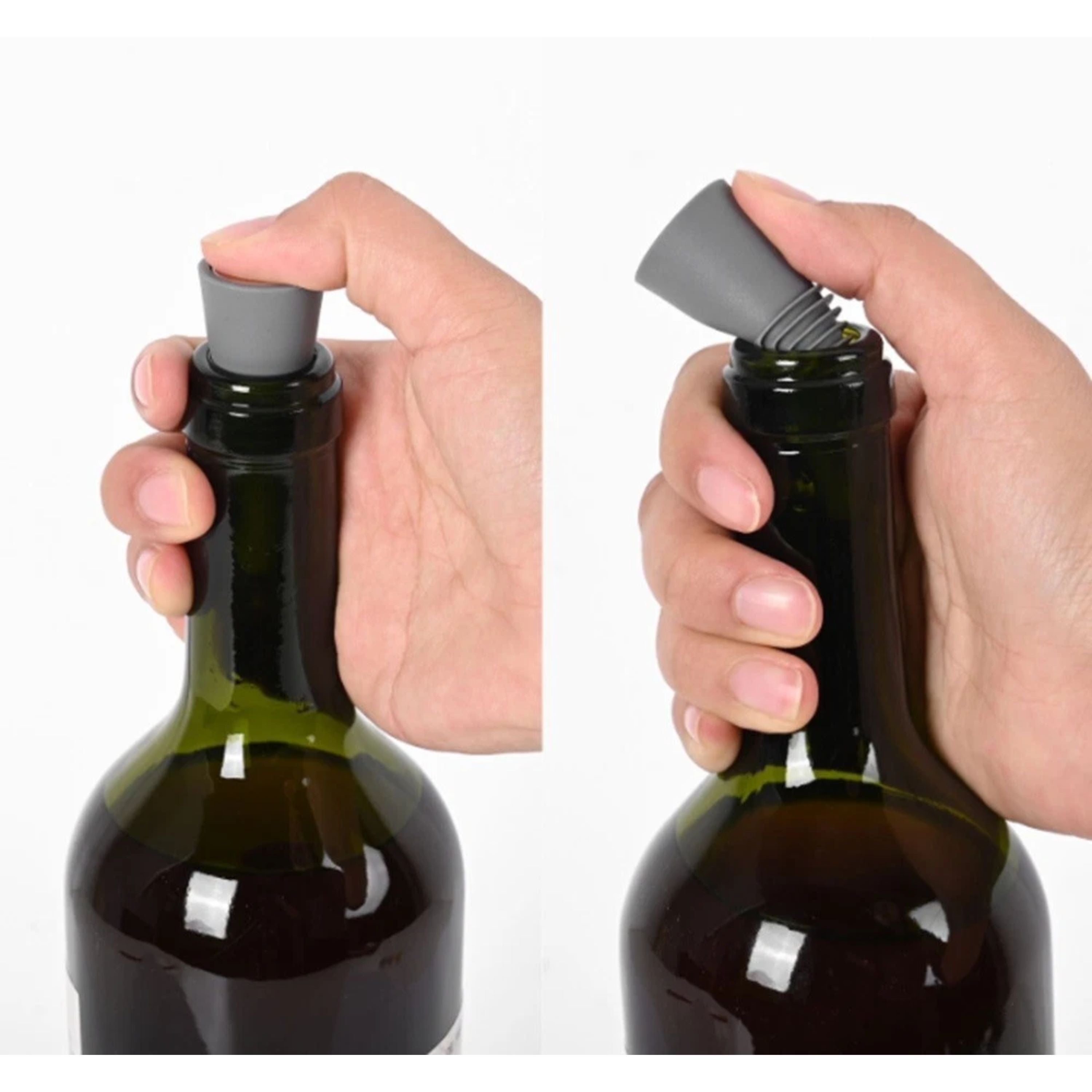 Kitcheniva Reusable Silicone Bottle Sealer Stoppers 4 Pcs