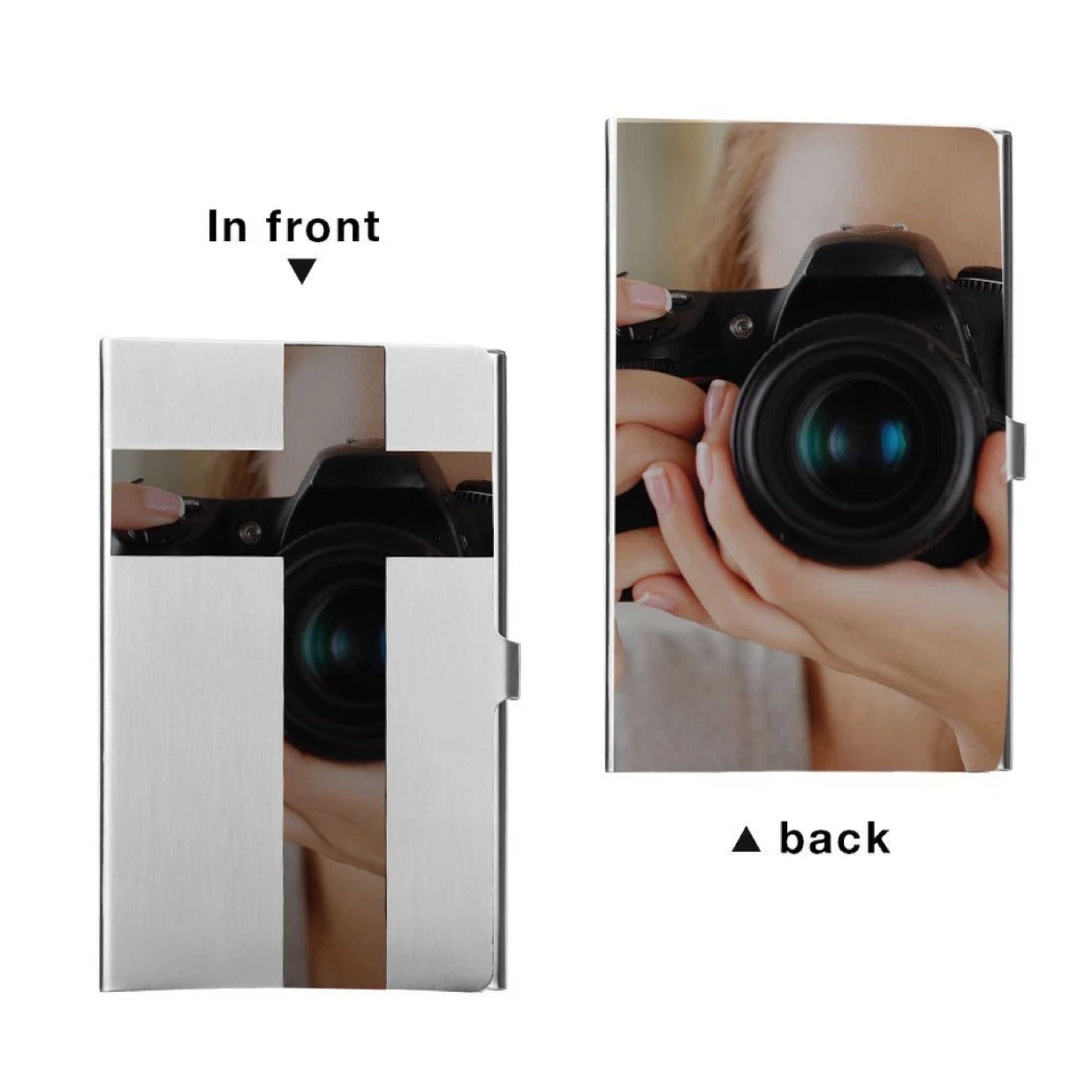 Kitcheniva Stainless Steel Card Holder Case