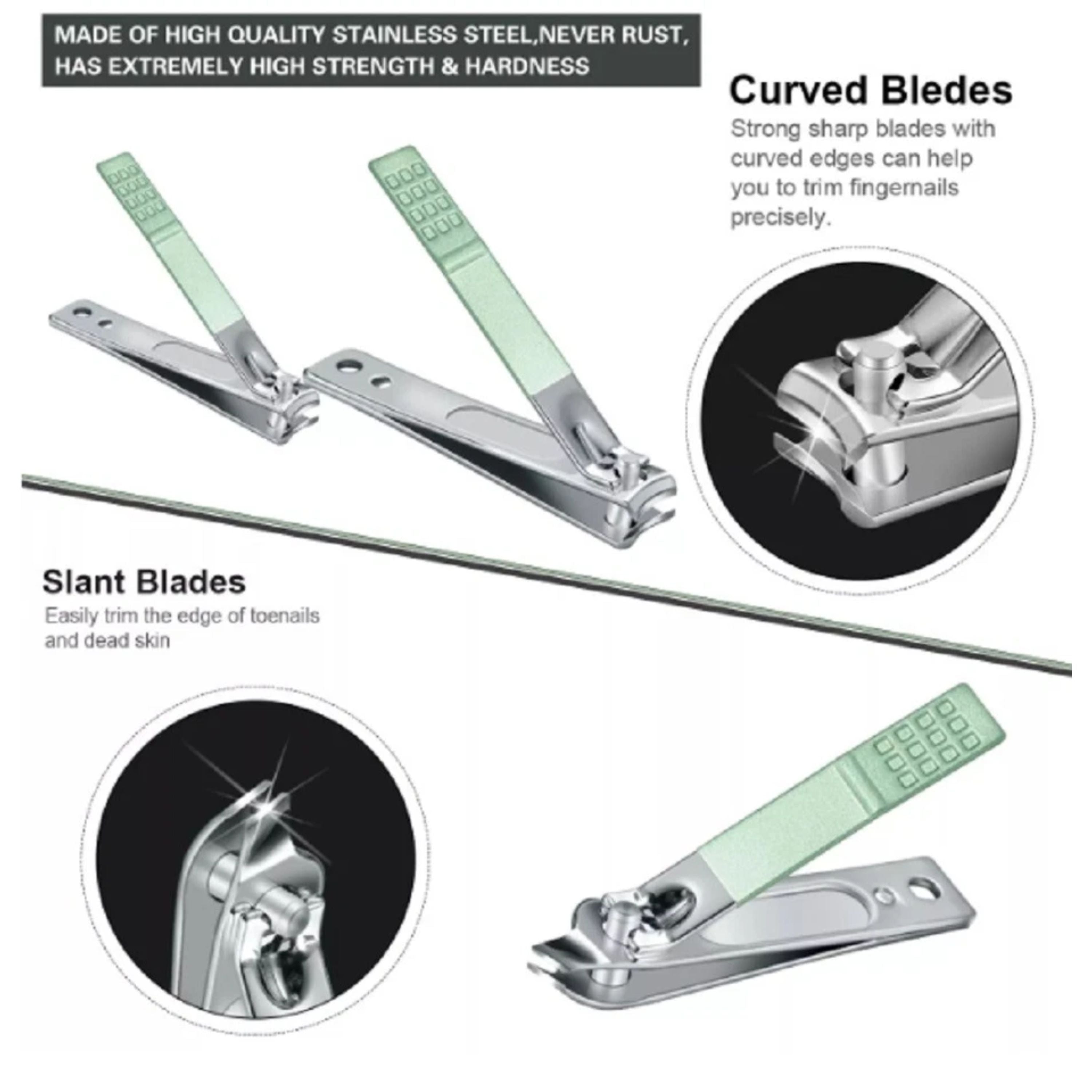 Kitcheniva 16-Piece Stainless Steel Manicure Kit