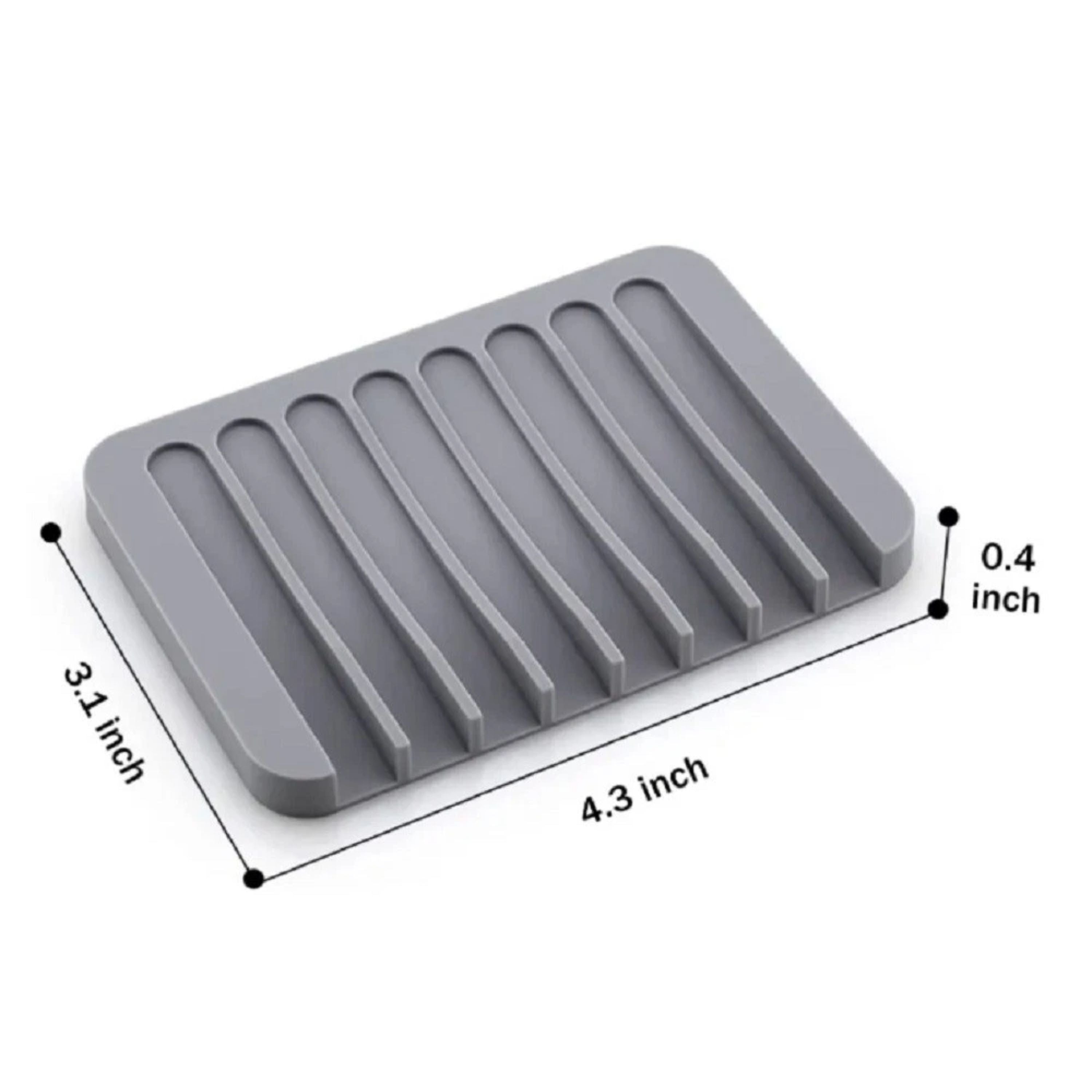 Kitcheniva Silicone Self-Draining Soap Dish
