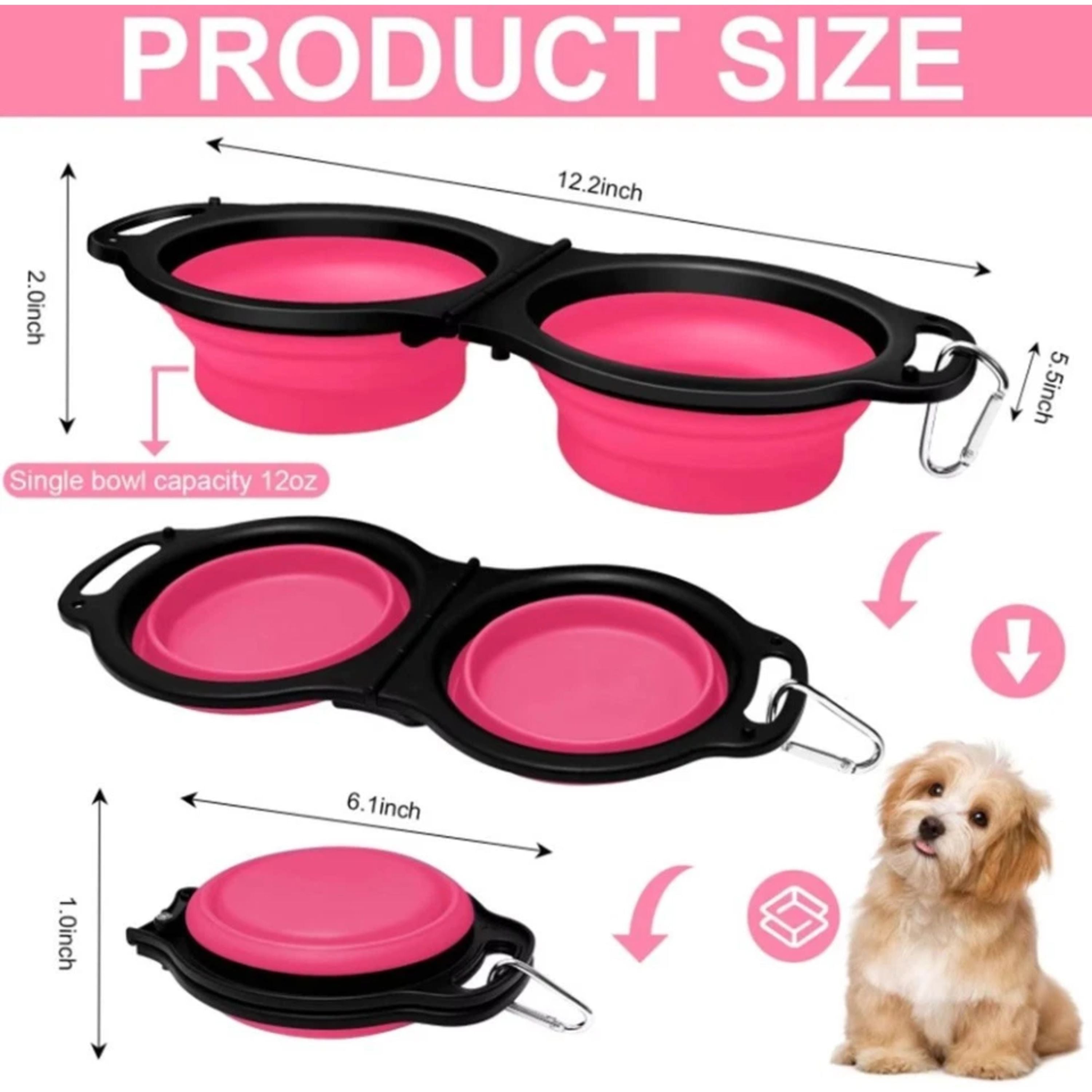 Kitcheniva Portable Collapsible Pet Bowl 4 Pcs
