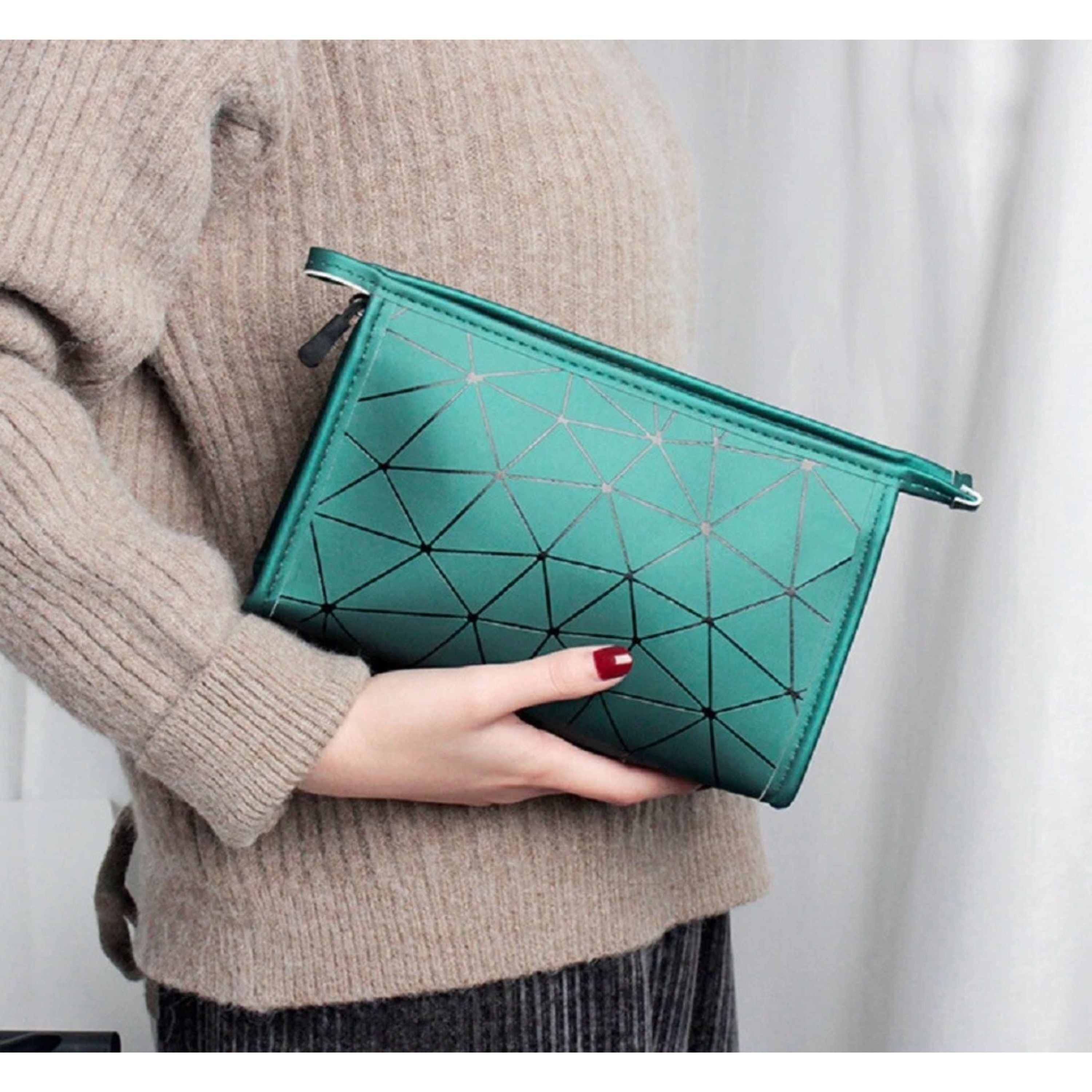 Kitcheniva PU Leather Makeup Pouch Bag Organizer