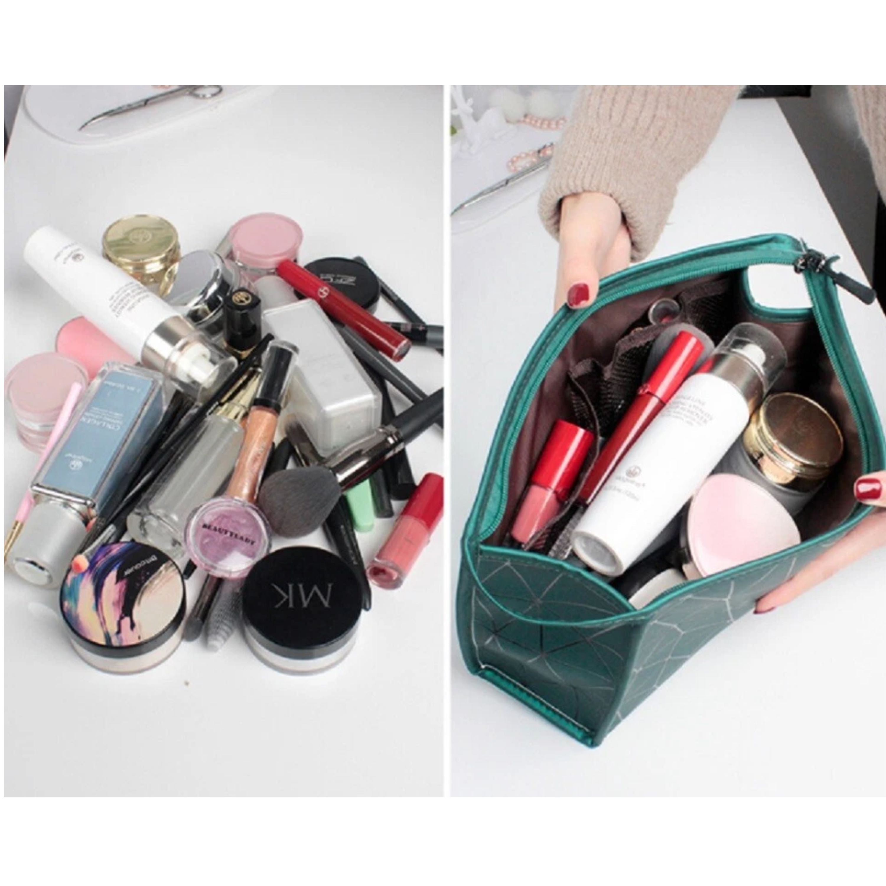 Kitcheniva PU Leather Makeup Pouch Bag Organizer