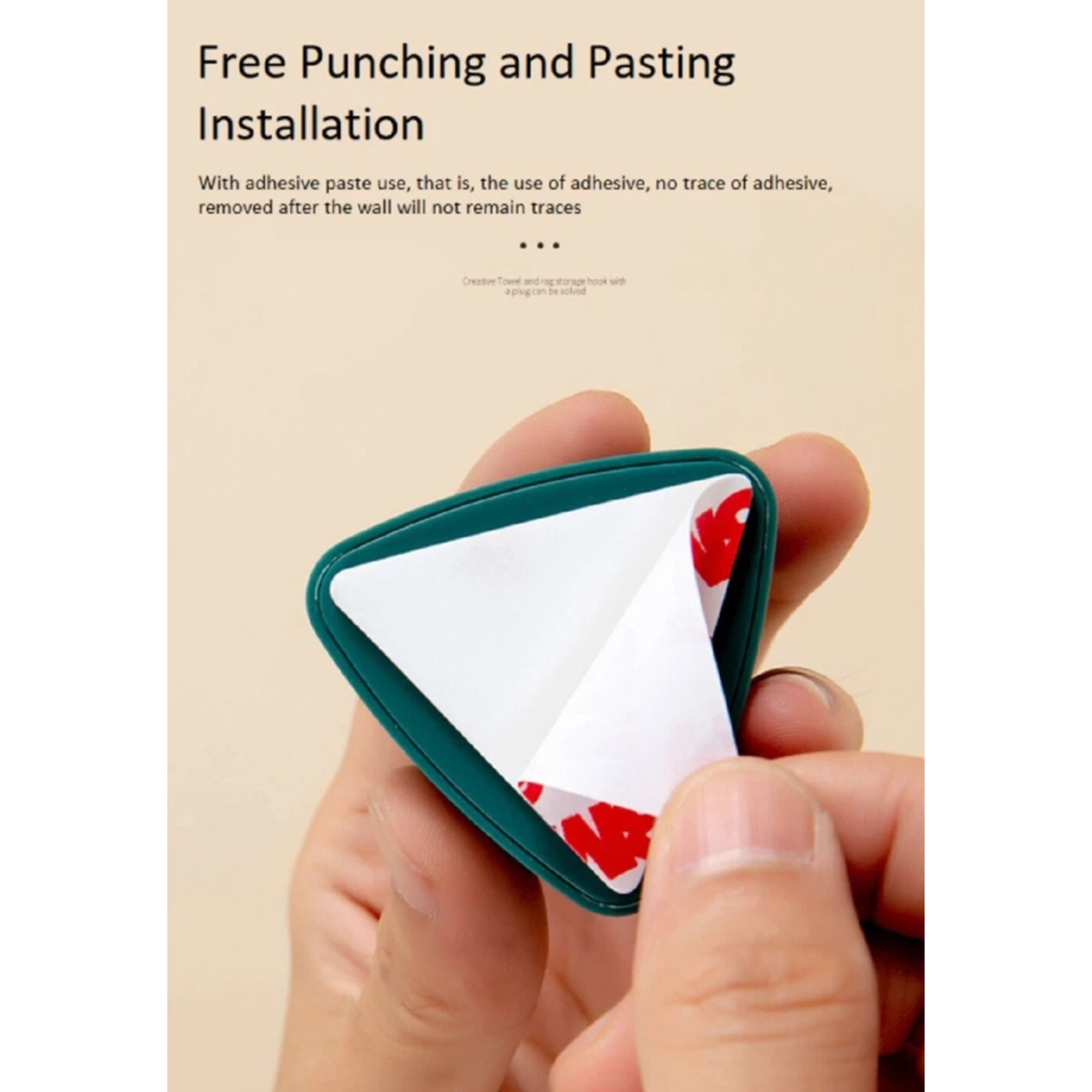 Kitcheniva Self-Adhesive Towel Holders Set 4 Pcs