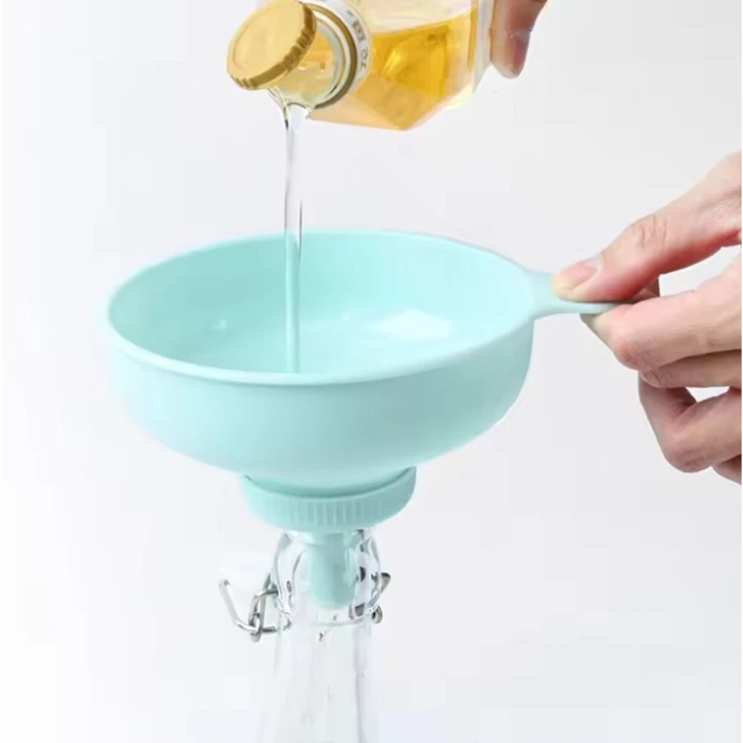 Kitcheniva Wide Funnel With Spout & Strainer