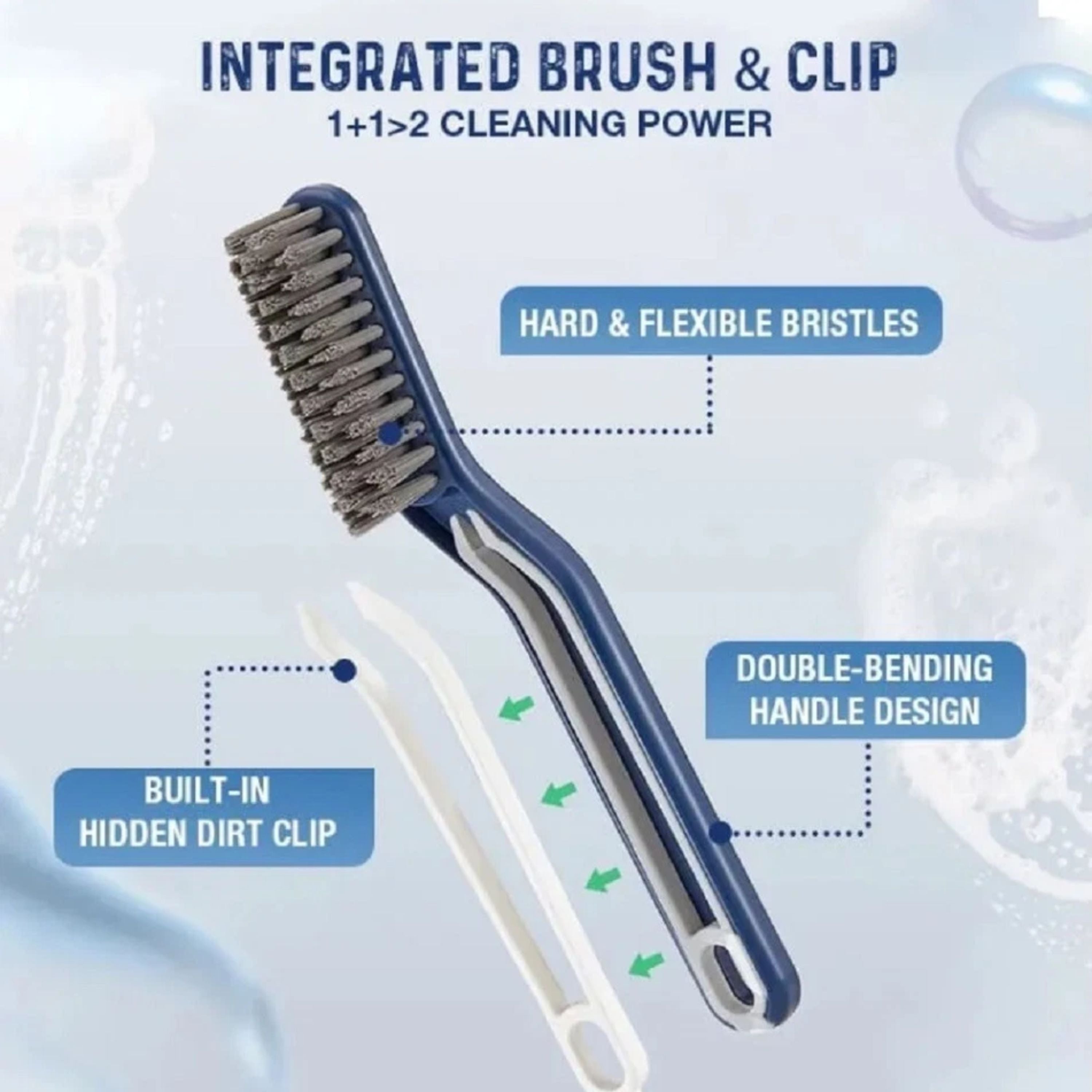 Kitcheniva 2-in-1 Floor Seam & Corner Gap Cleaning Brush