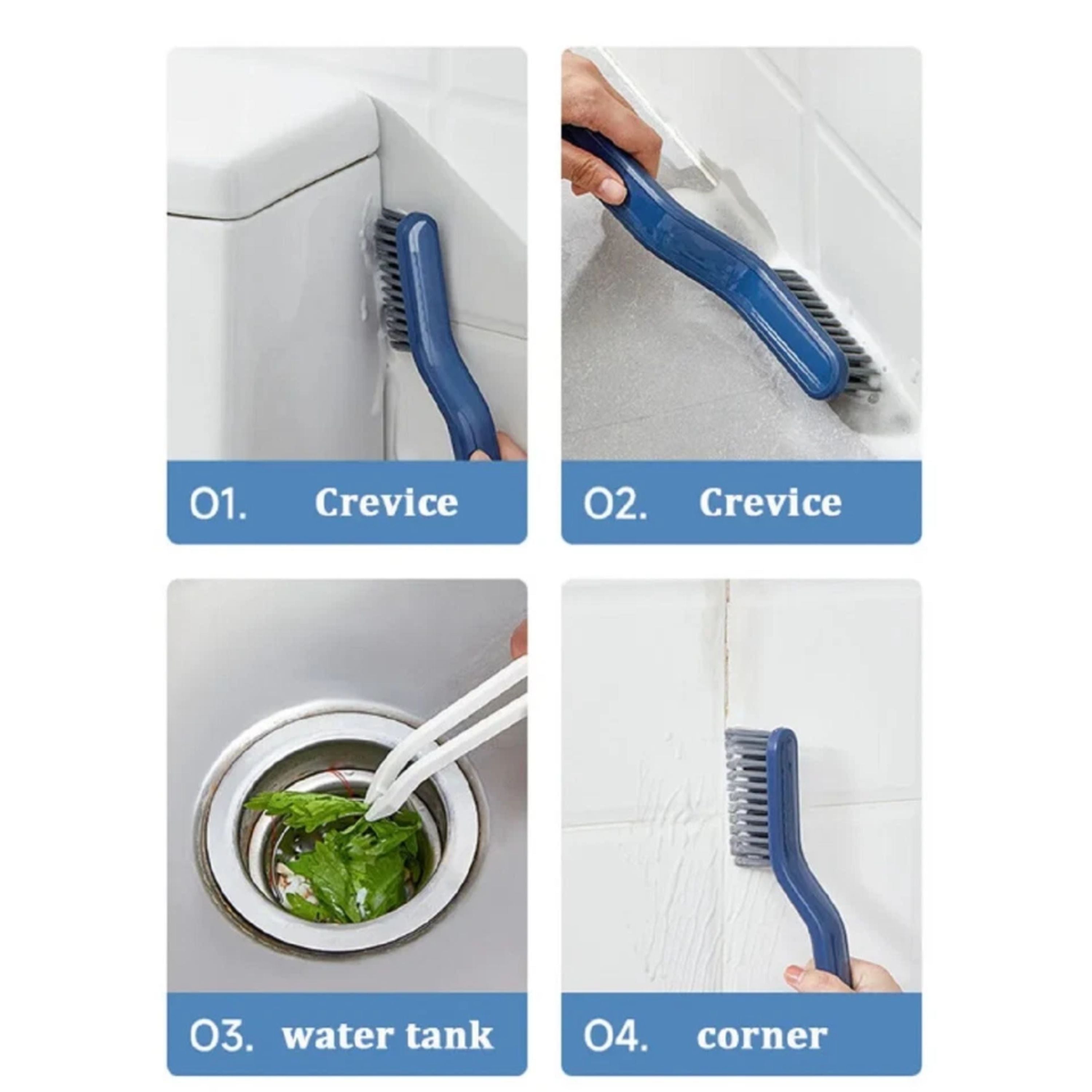 Kitcheniva 2-in-1 Floor Seam & Corner Gap Cleaning Brush