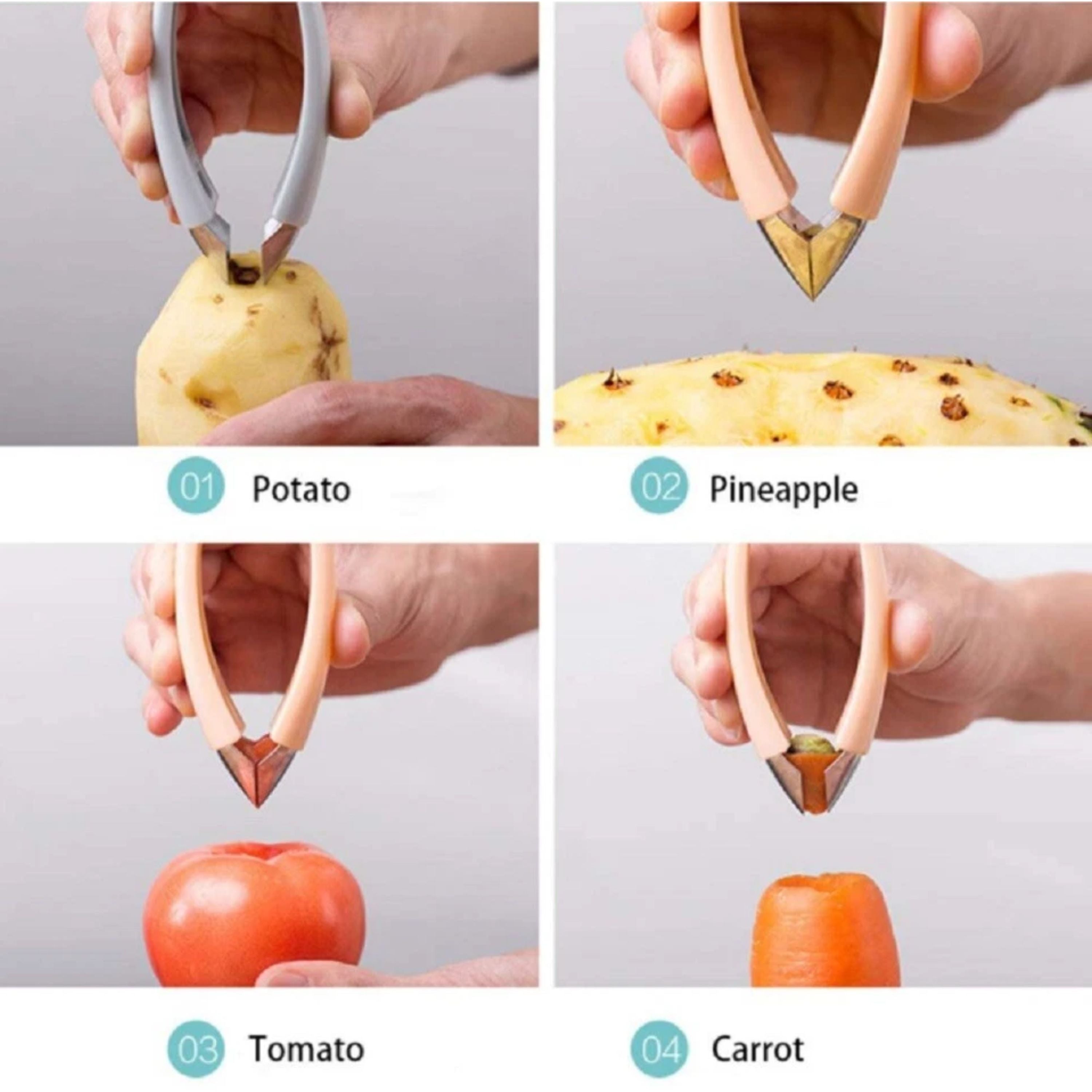 Kitcheniva Fruit Eye Peeler & Strawberry Huller Kitchen Tool