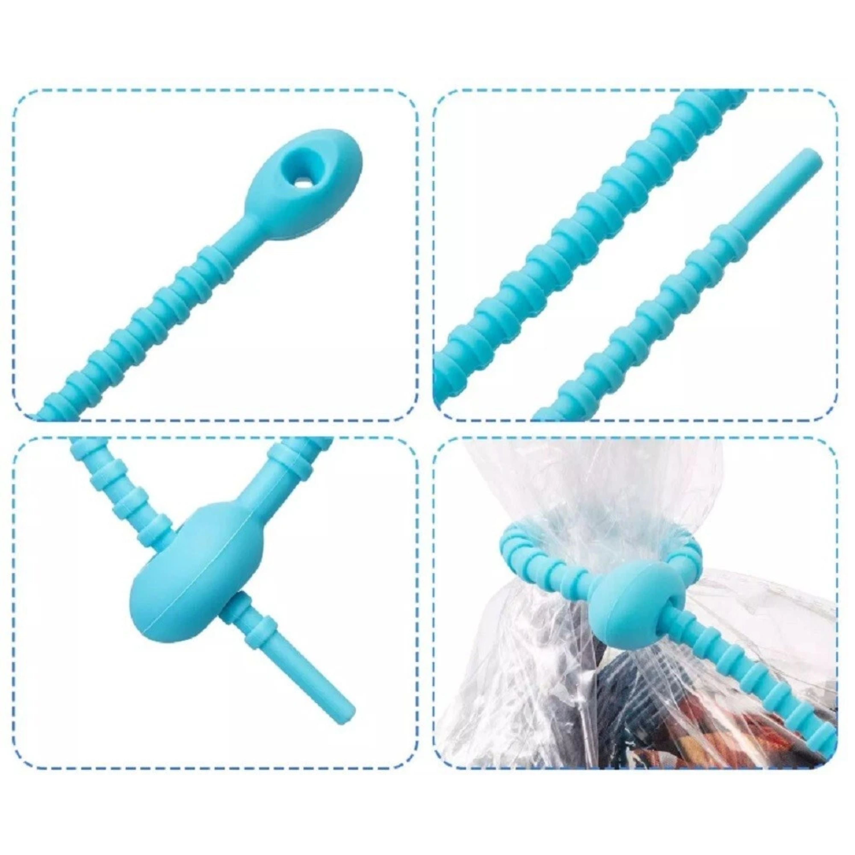 Kitcheniva Reusable Silicone Cable Ties Set 24 Pcs