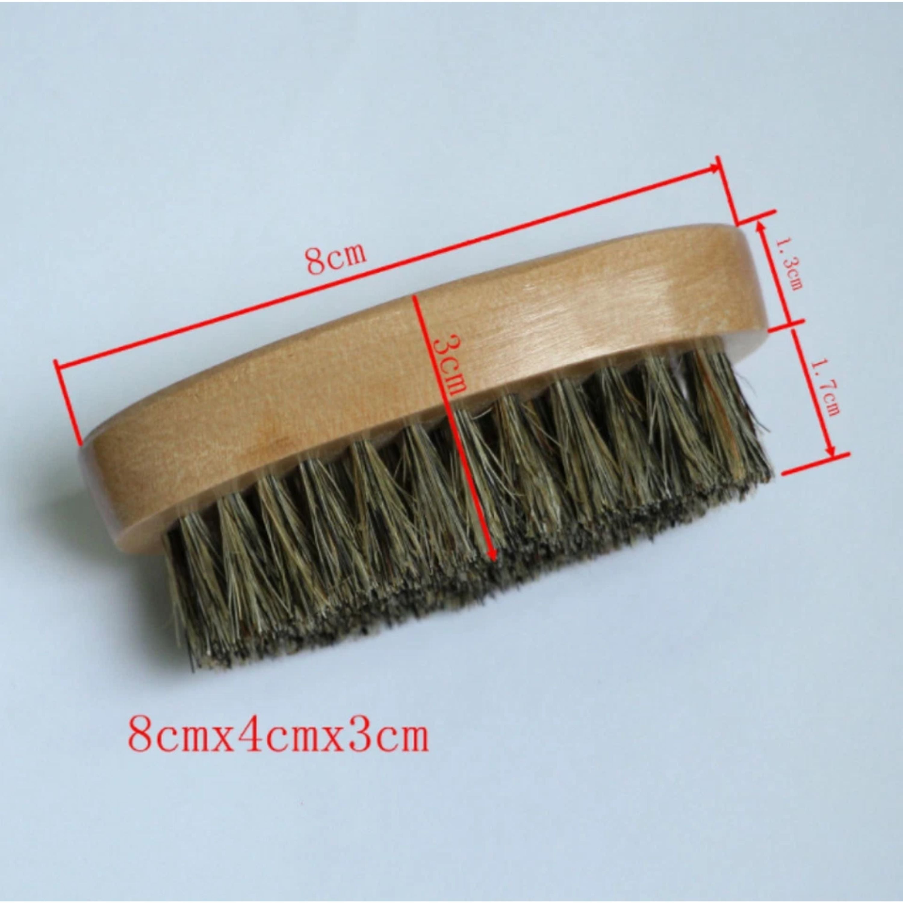 Kitcheniva Men's Boar Hair Beard Brush With Soft Bristle